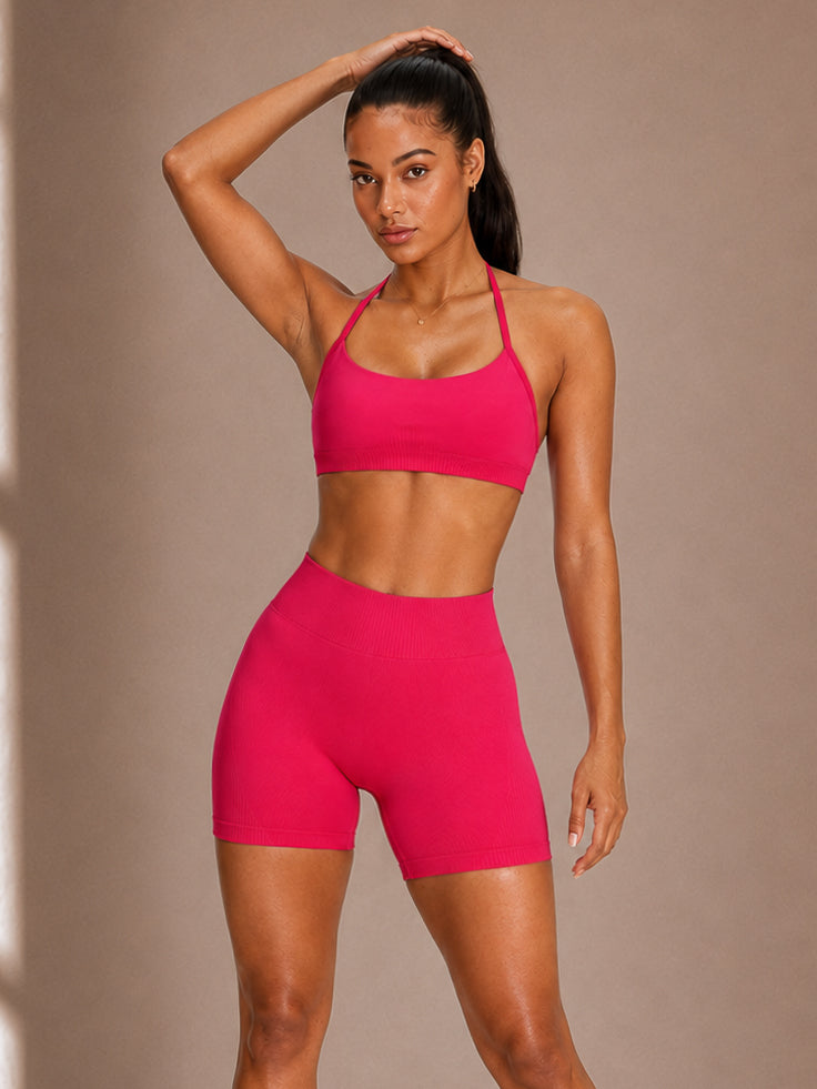 Shape Control Sports Bra (Raspberry Rush)