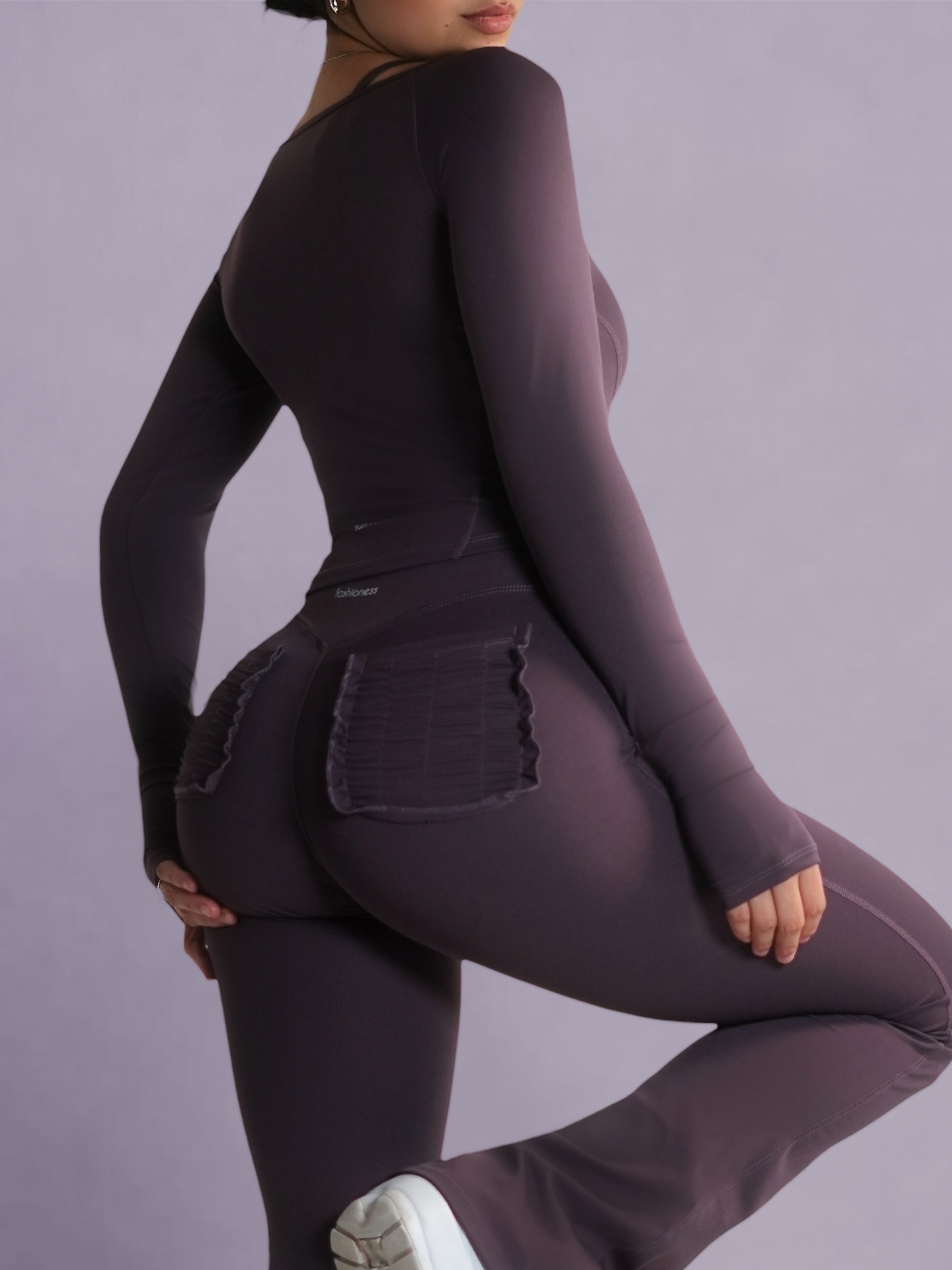 Bratty Compression Jacket (Heather Purple)