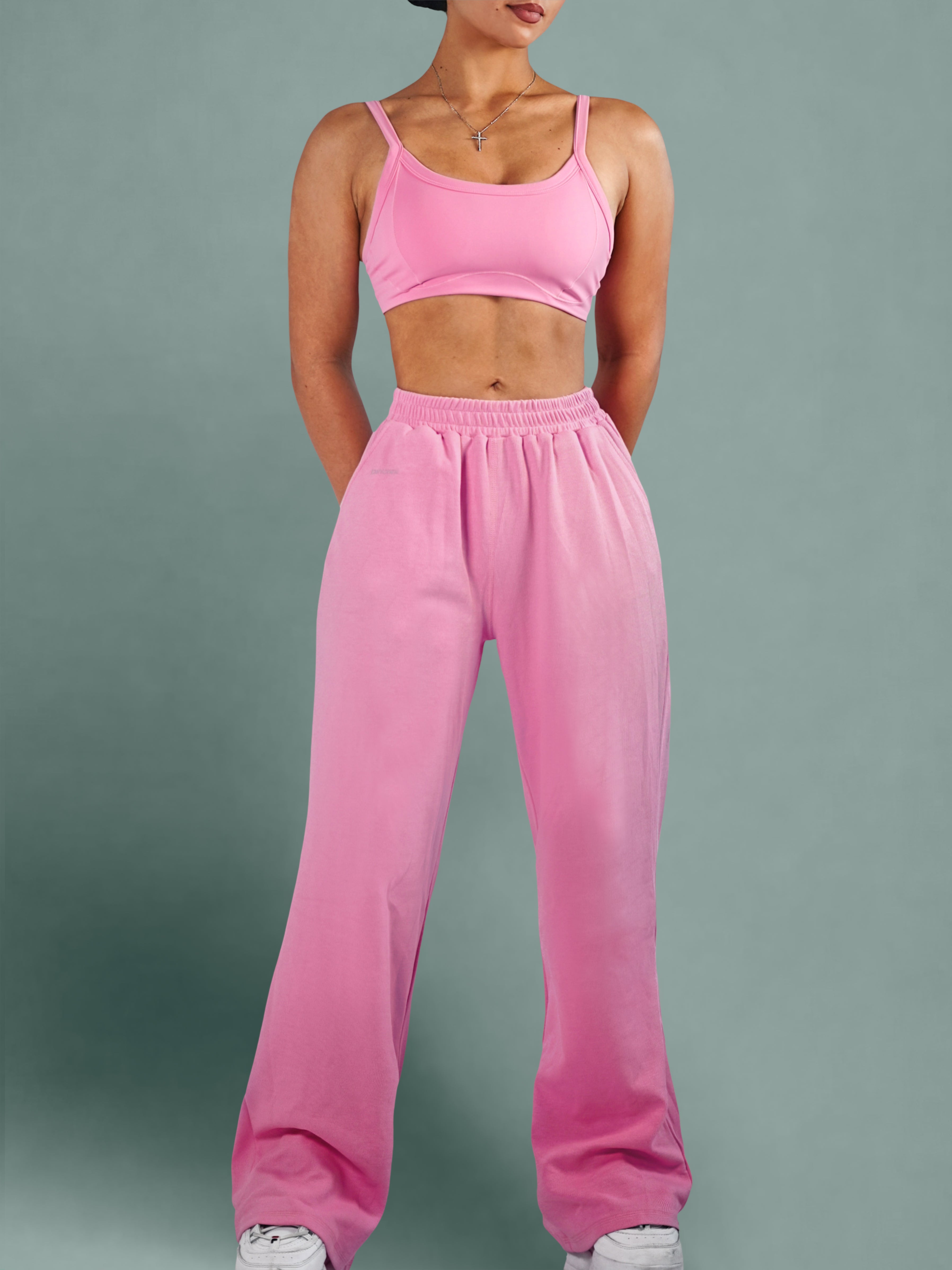 Cutesy Lightweight Joggers (Breeze Pink)