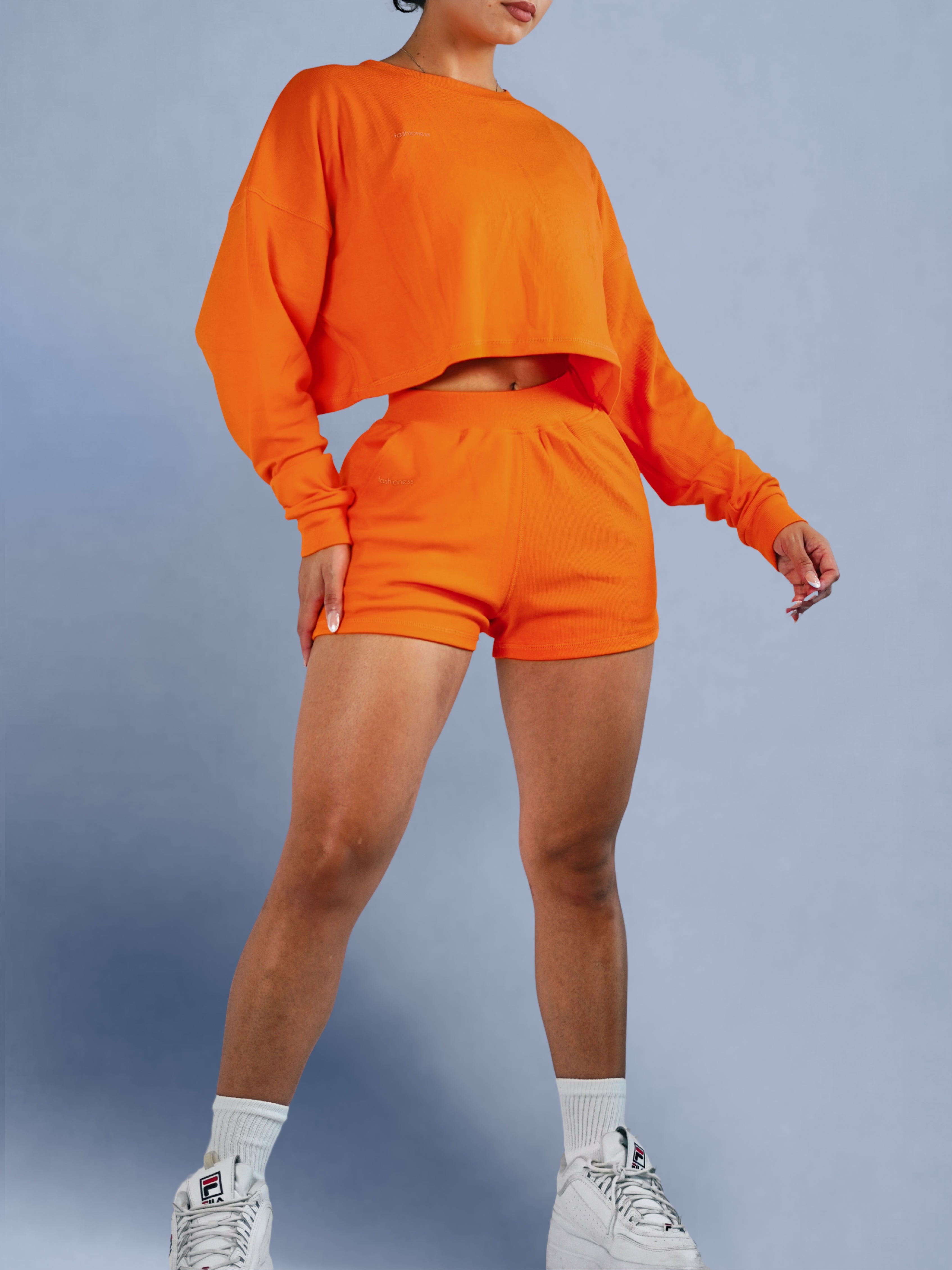 Cutesy Lightweight Shorts (Orange Sunset)