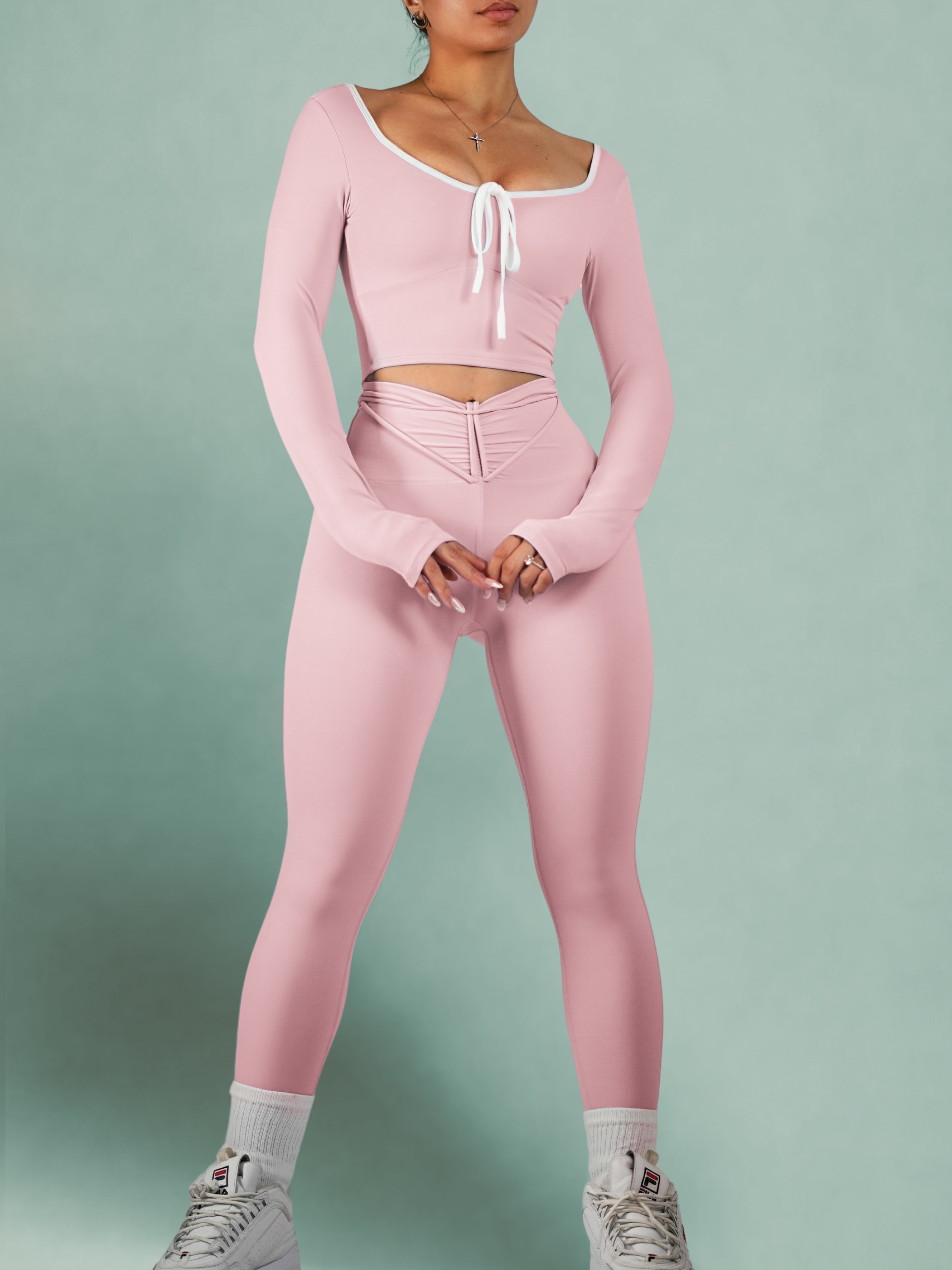 Blossom Active Leggings (Pink Petals)