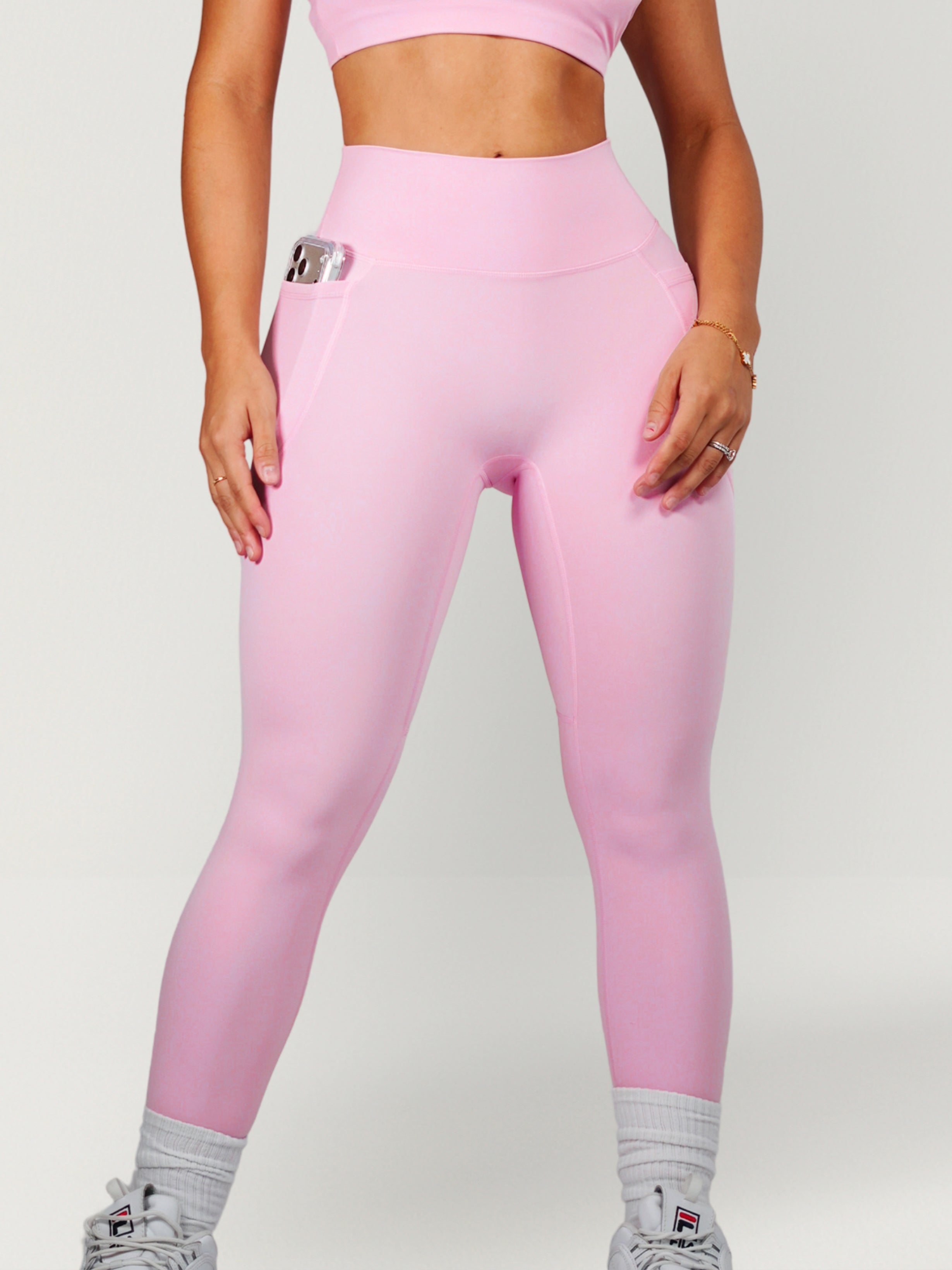 Essential Pocket Leggings (Powder Pink)