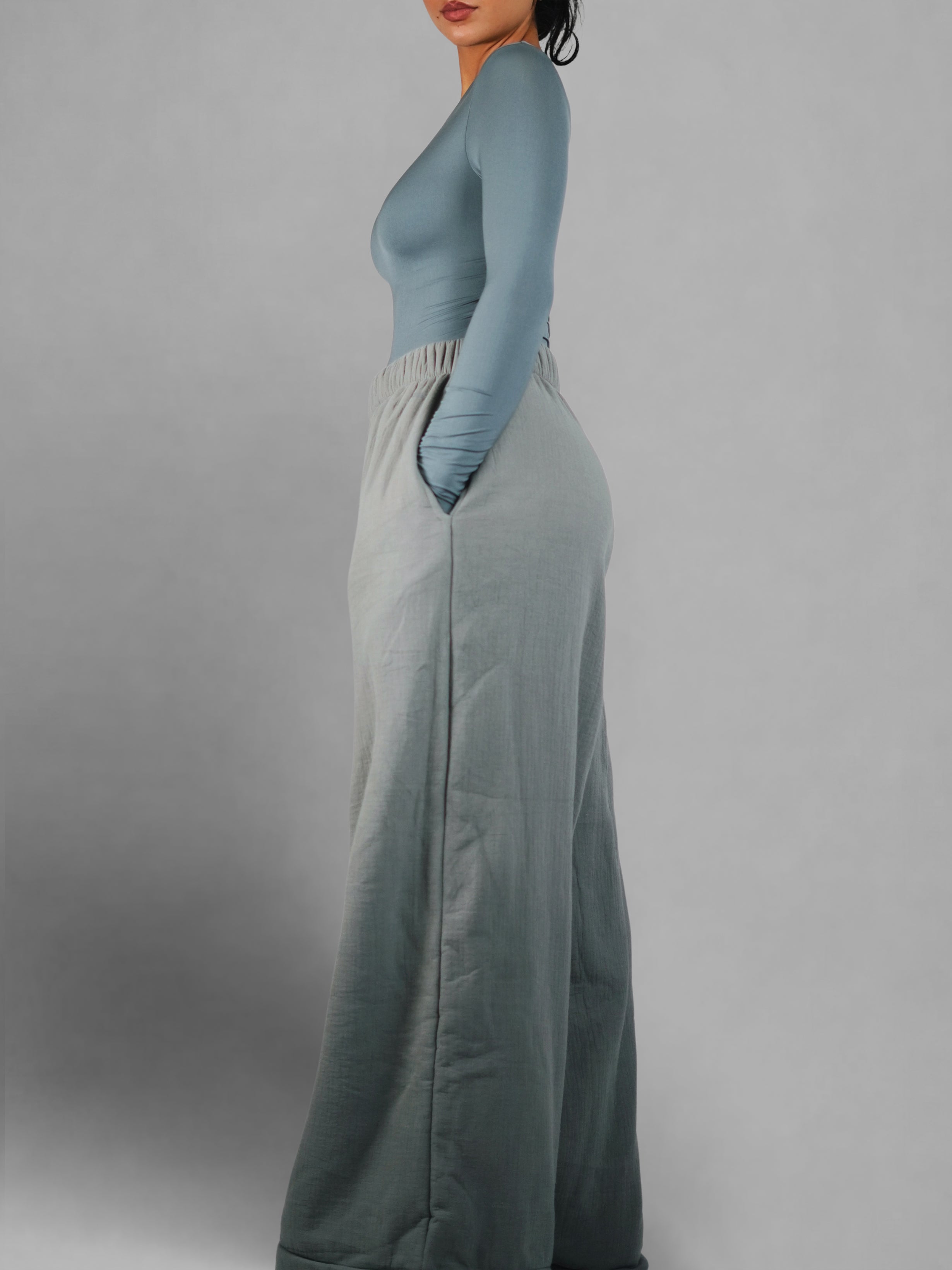 Oversized Blanket Joggers (Gray)