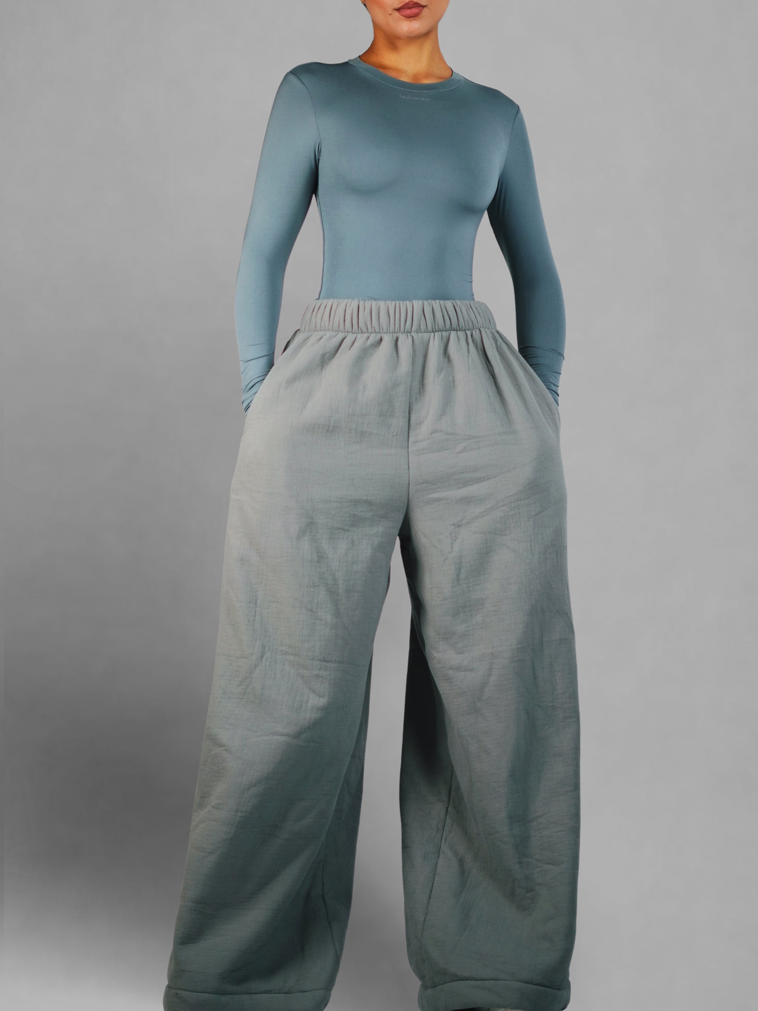 Oversized Blanket Joggers (Gray)