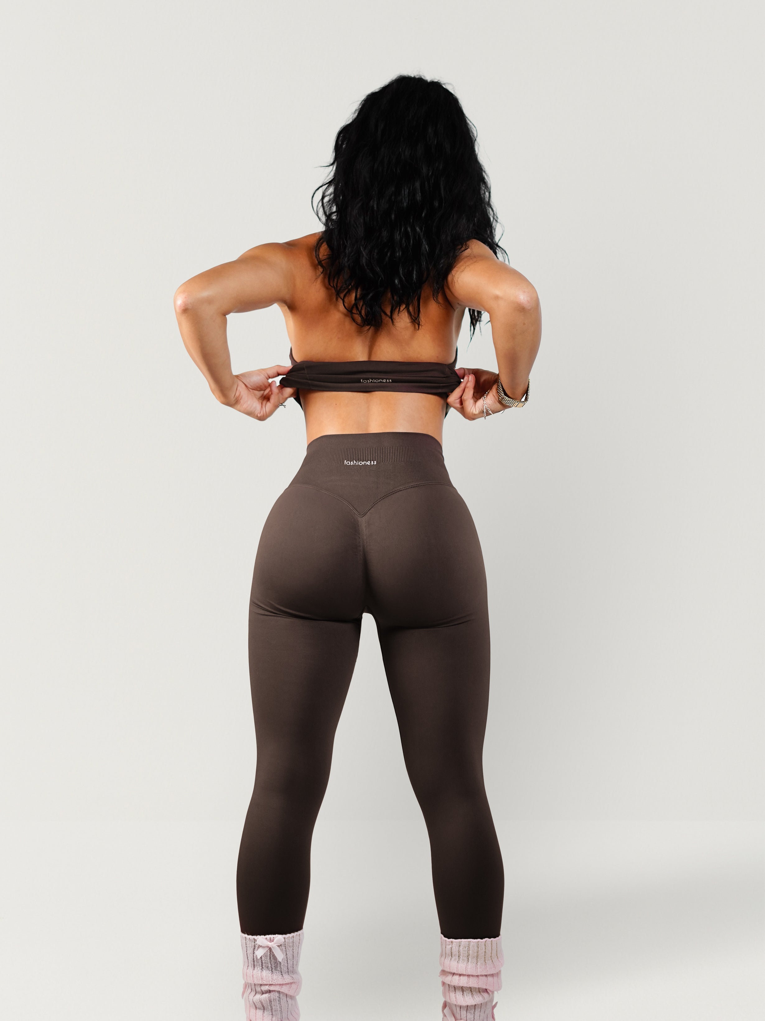 (PRE-ORDER) Curve Club Leggings (Soft Brown)