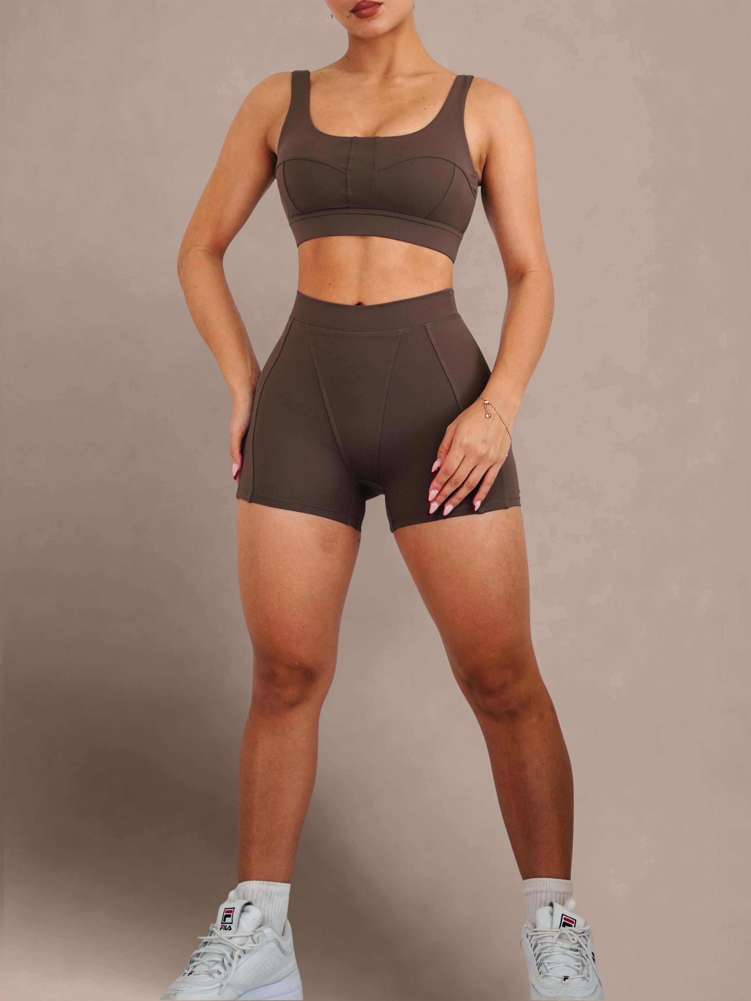 Seam Sculpt Shorts 2.0 (Coffee Bean)