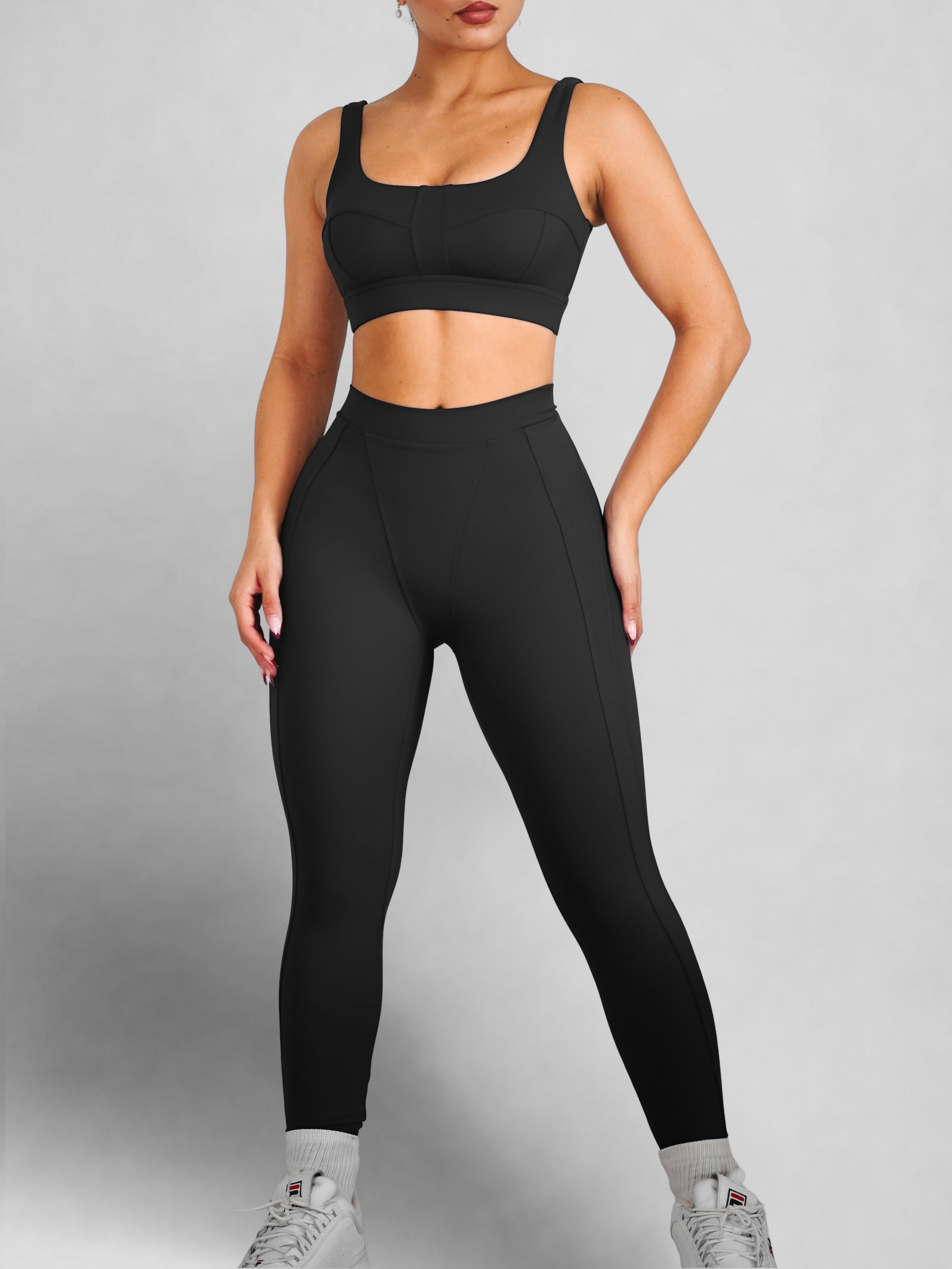 Seam Sculpt Leggings 2.0 (Black)