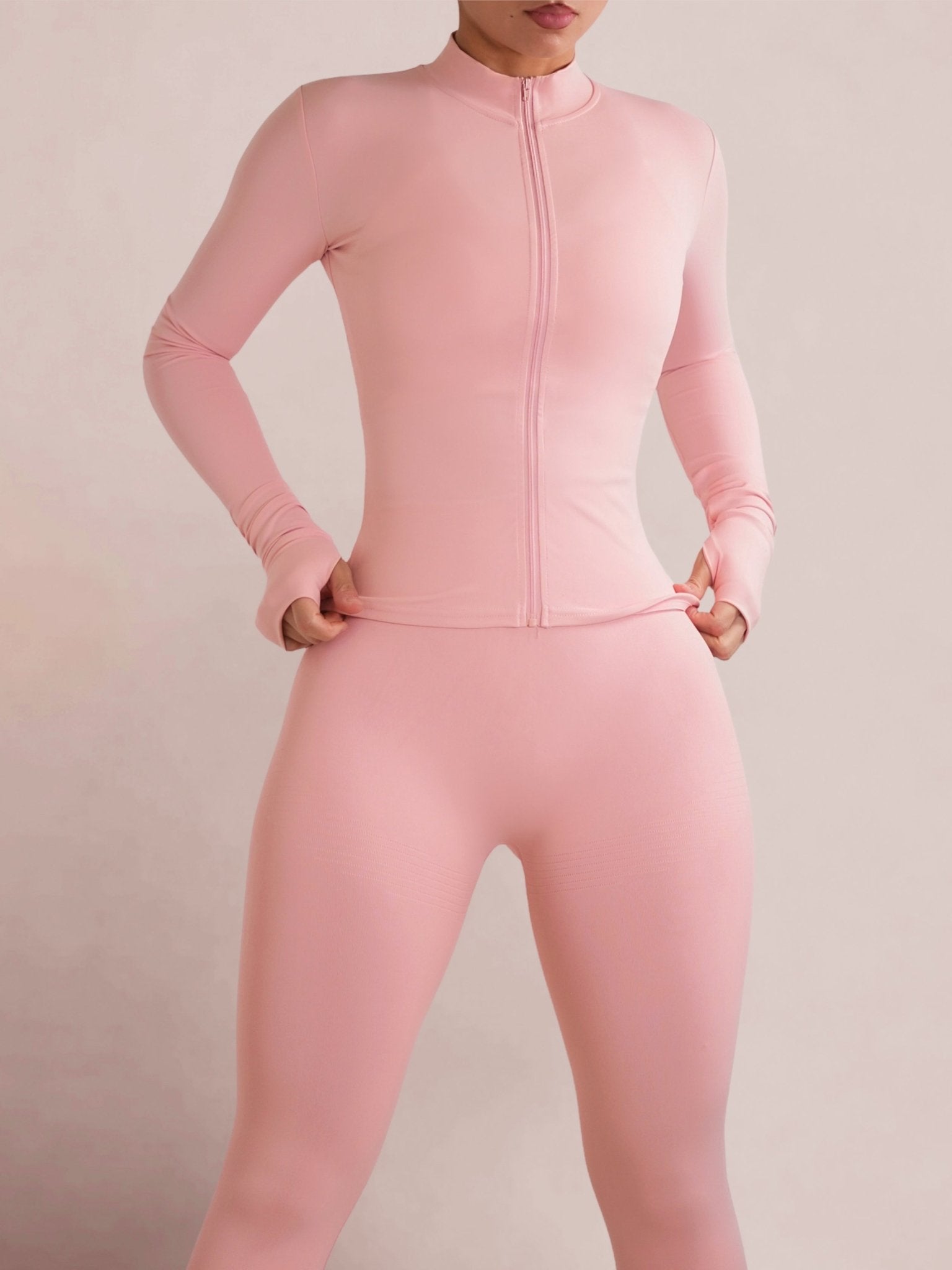 Ballerina Compression Jacket (Rosé) - Fitness Fashioness