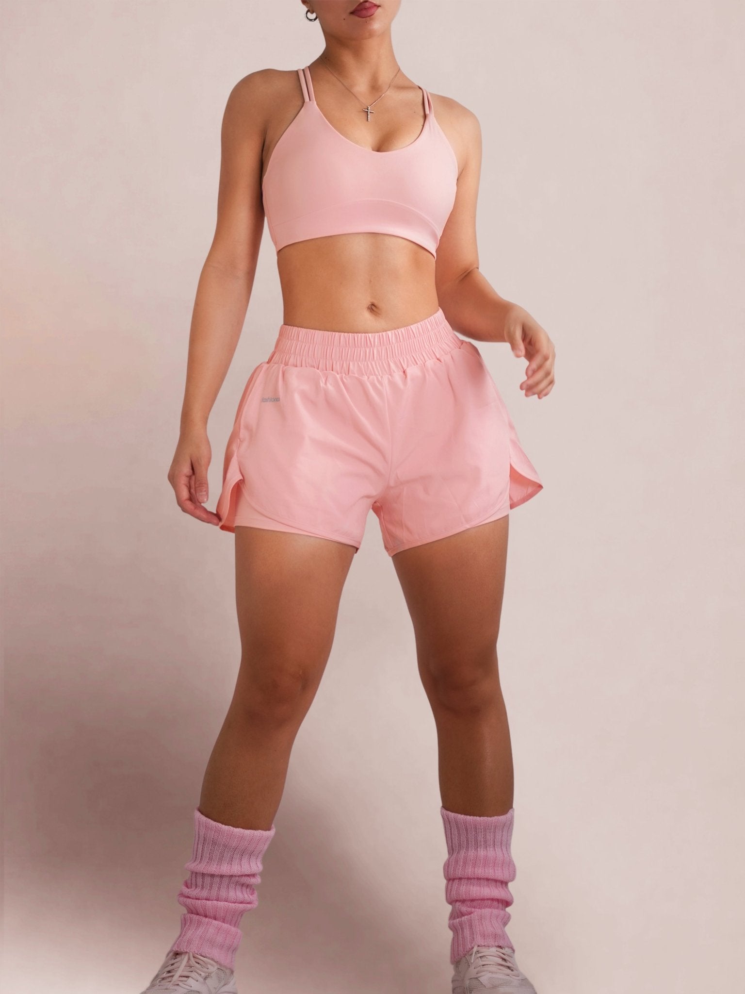 Ballerina Running Shorts (Rosé) - Fitness Fashioness