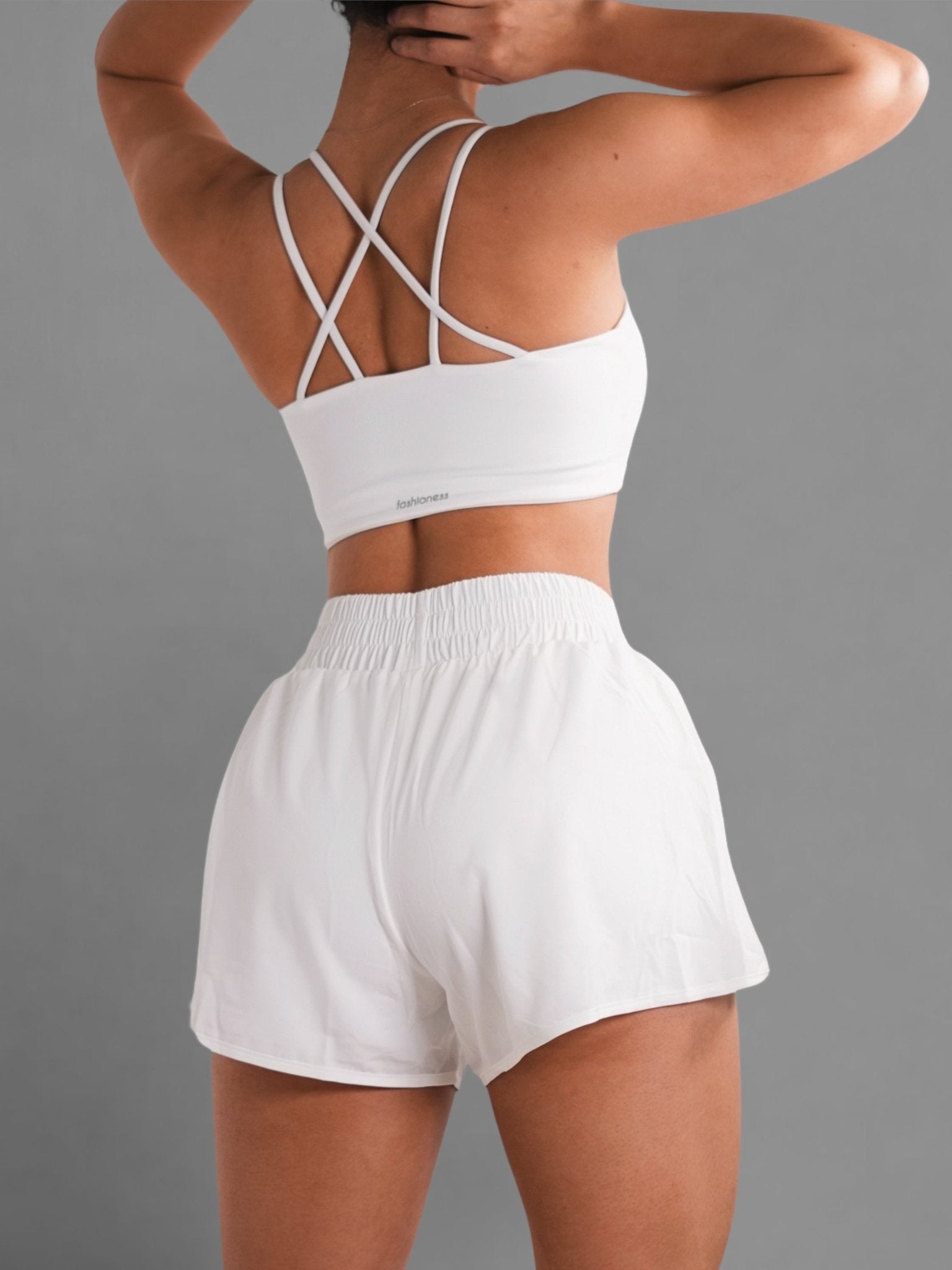 Ballerina Sports Bra (White) - Fitness Fashioness