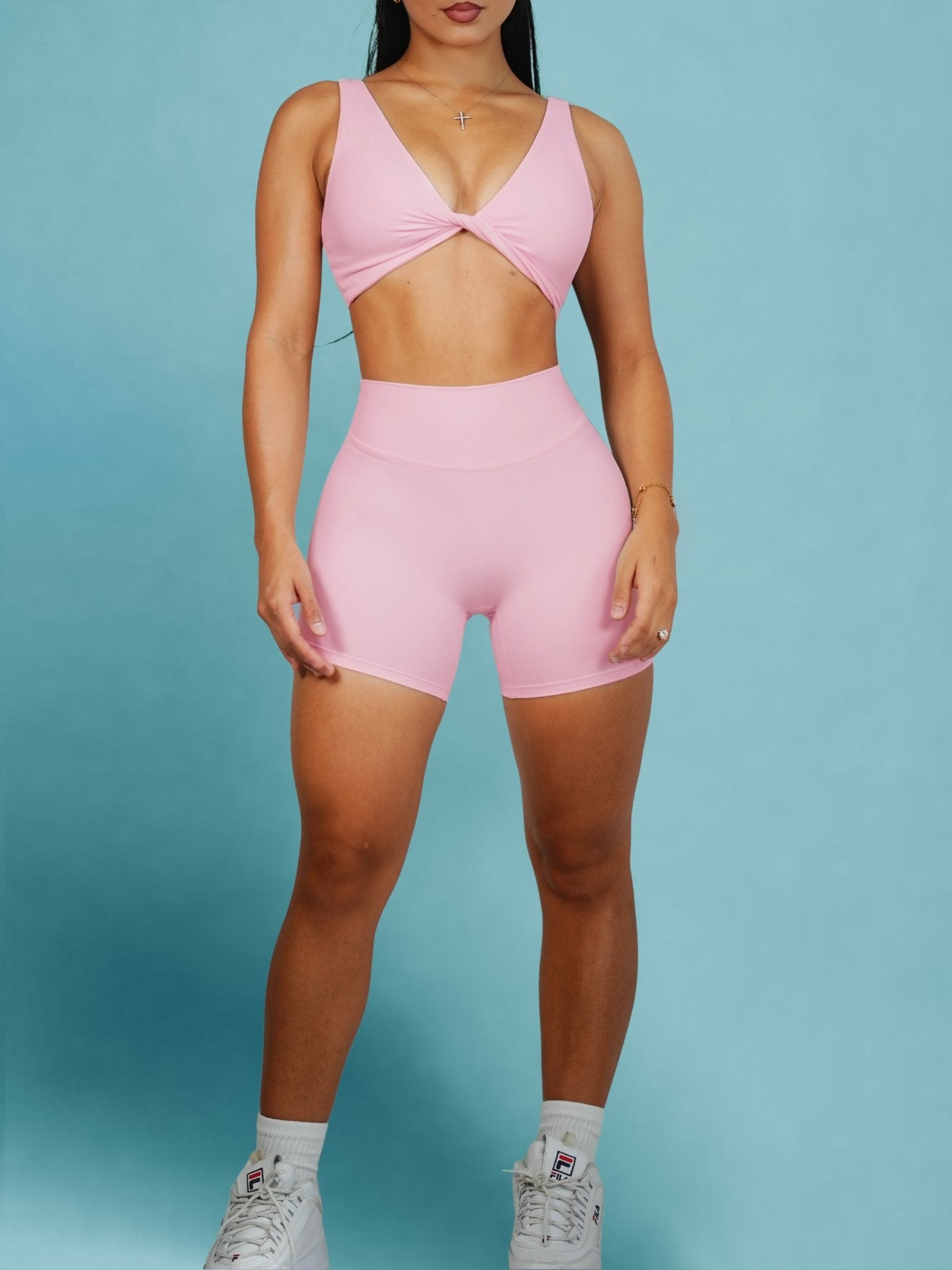 Dollhouse Buttersoft Shorts (Ballet Pink) - Fitness Fashioness