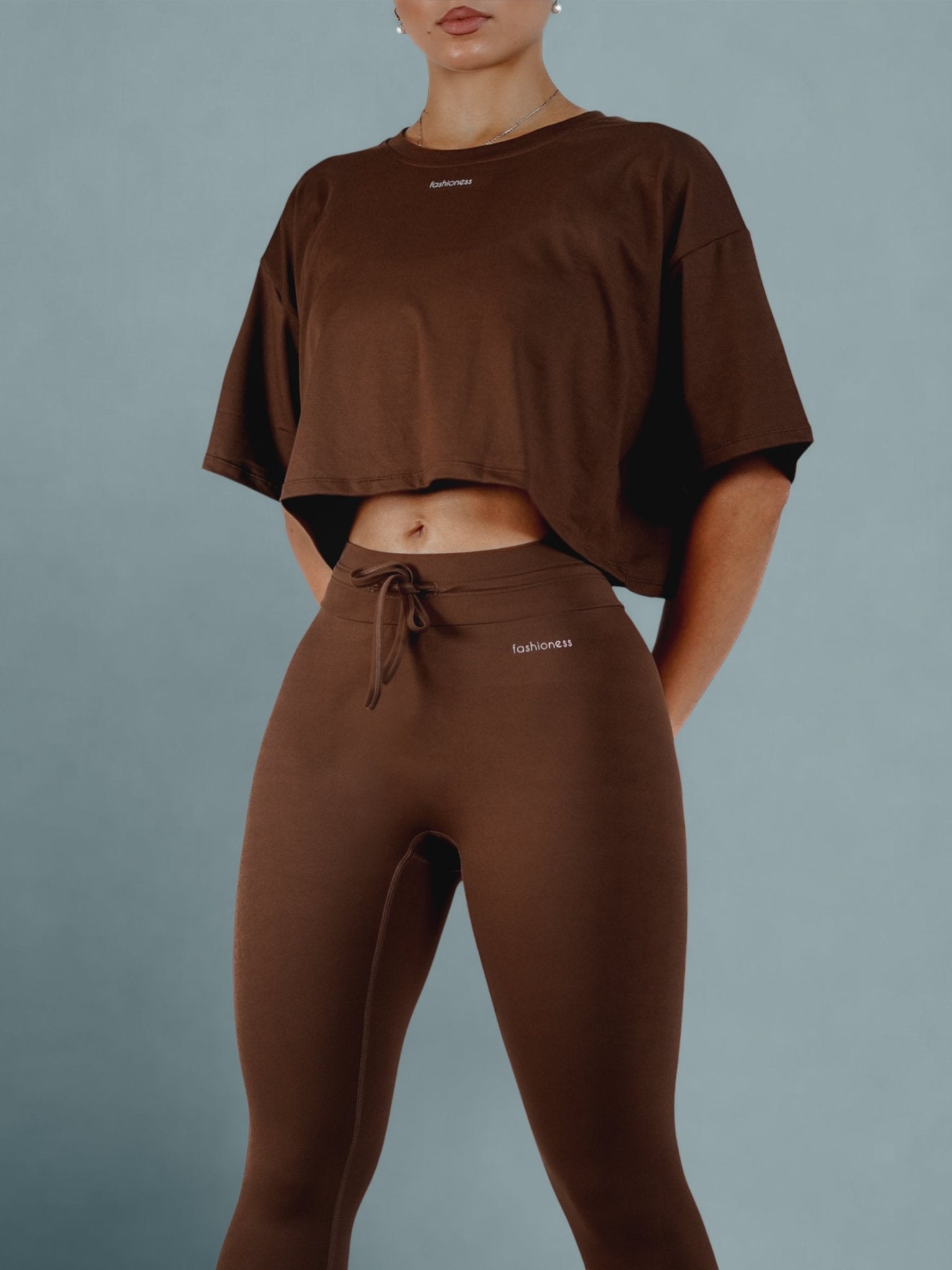 LuxeForm Cropped Short Sleeve Cover (Cafe Creme) - Fitness Fashioness