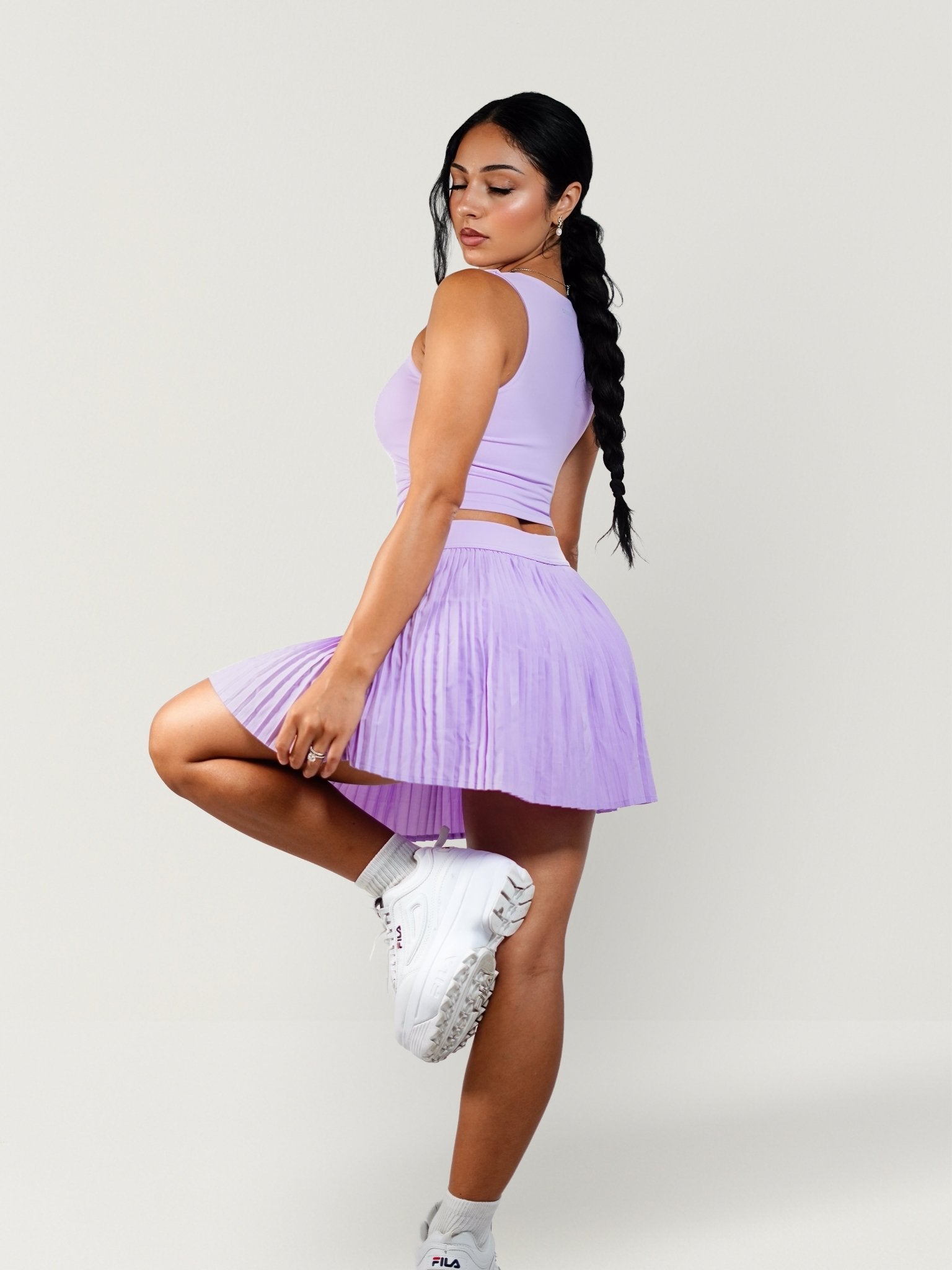 Malibu Tennis Skirt (Lilac Sorbet) - Fitness Fashioness