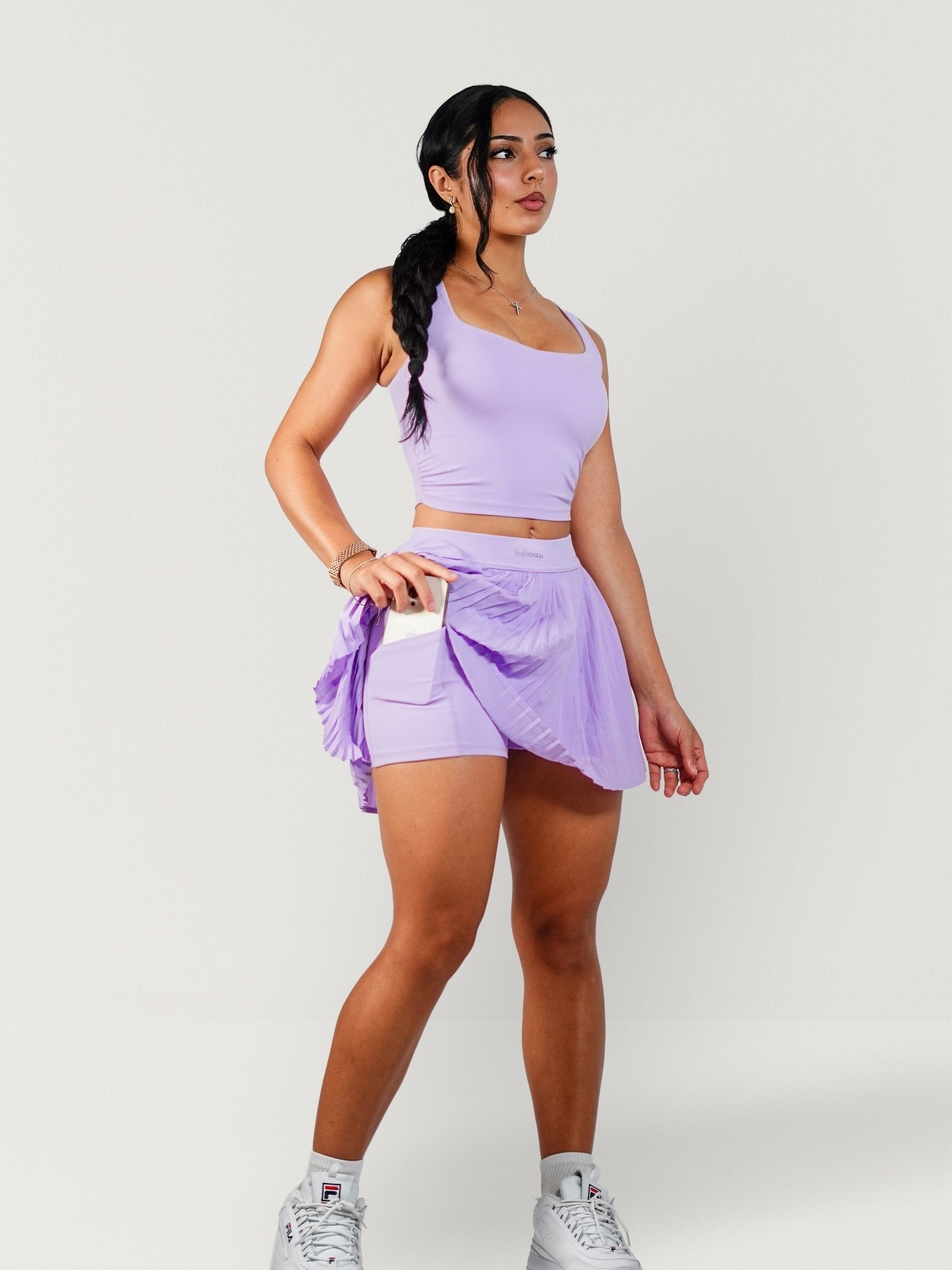 Malibu Tennis Skirt (Lilac Sorbet) - Fitness Fashioness