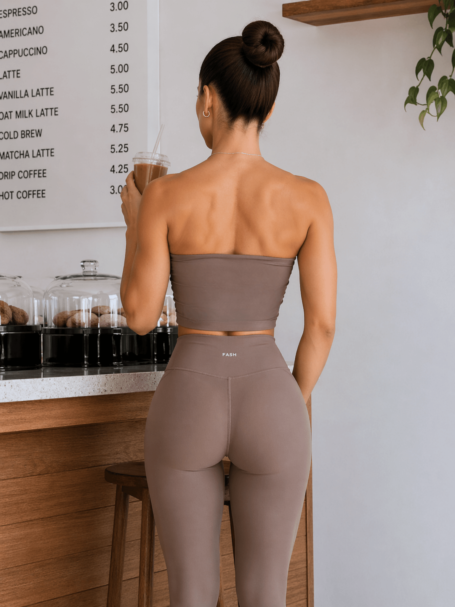 Milestone High Waisted Leggings (Birch) - Fitness Fashioness