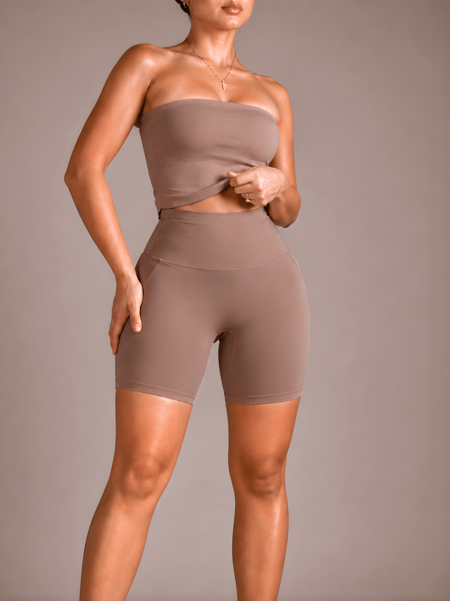 Milestone High Waisted Leggings (Birch) - Fitness Fashioness