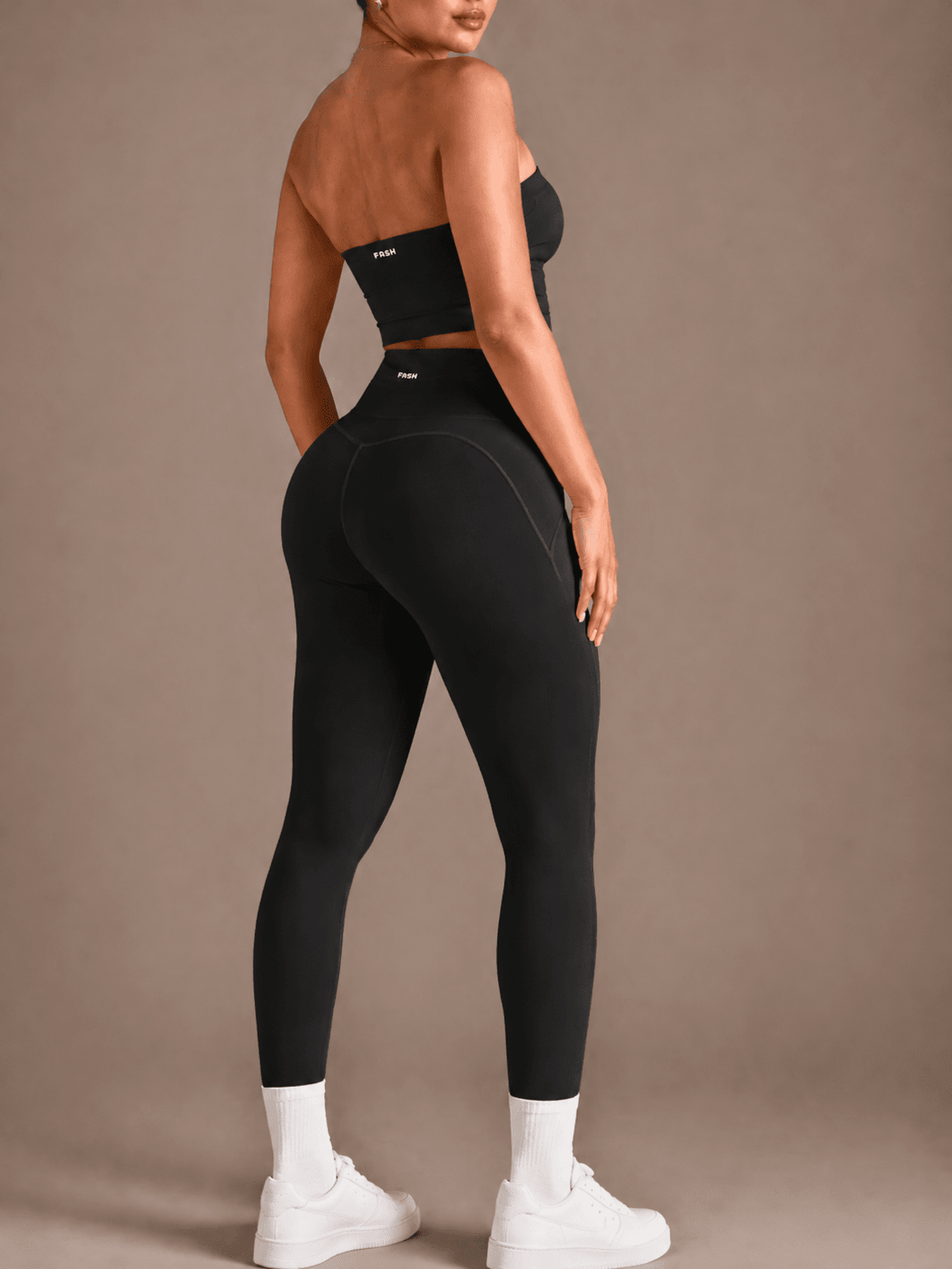 Milestone Strapless Sports Top (Black) - Fitness Fashioness