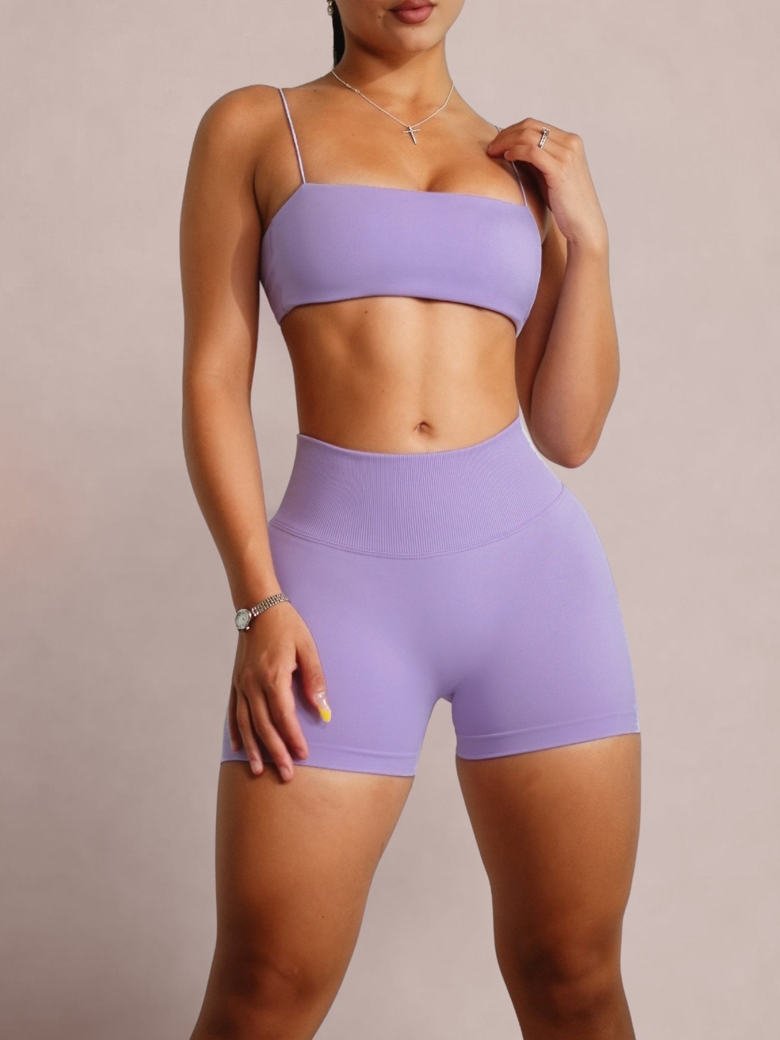 Motion Sculpt Sports Bra (Lilac Energy) - Fitness Fashioness