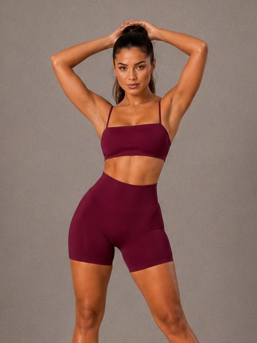 Motion Sculpt Sports Bra (Merlot) - Fitness Fashioness