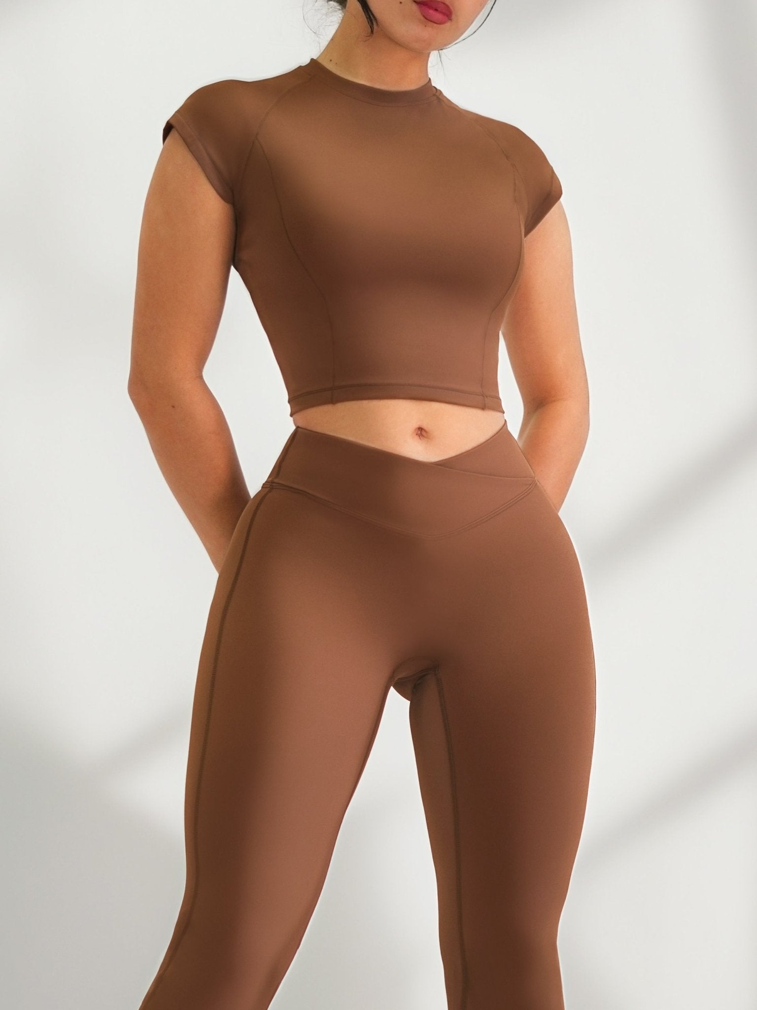 Oasis Top (Autumn Brown) - Fitness Fashioness