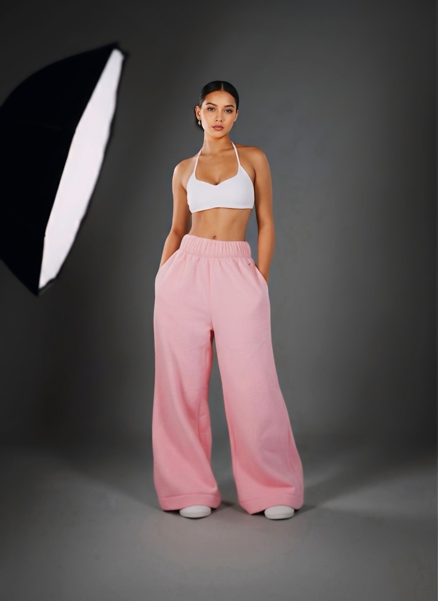 Oversized Blanket Joggers (Gray) - Fitness Fashioness