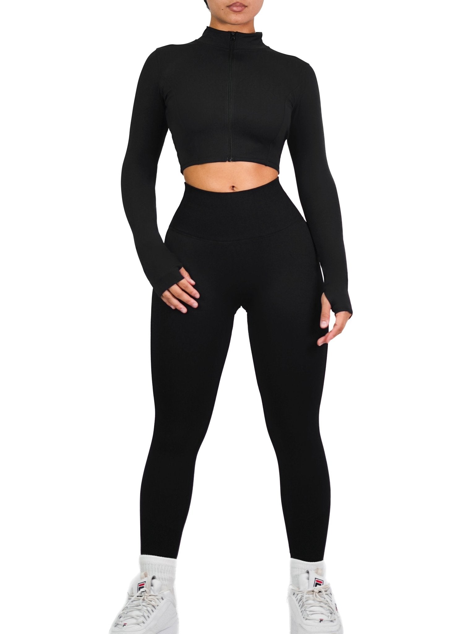 Peach Bottoms (Black) - Fitness Fashioness