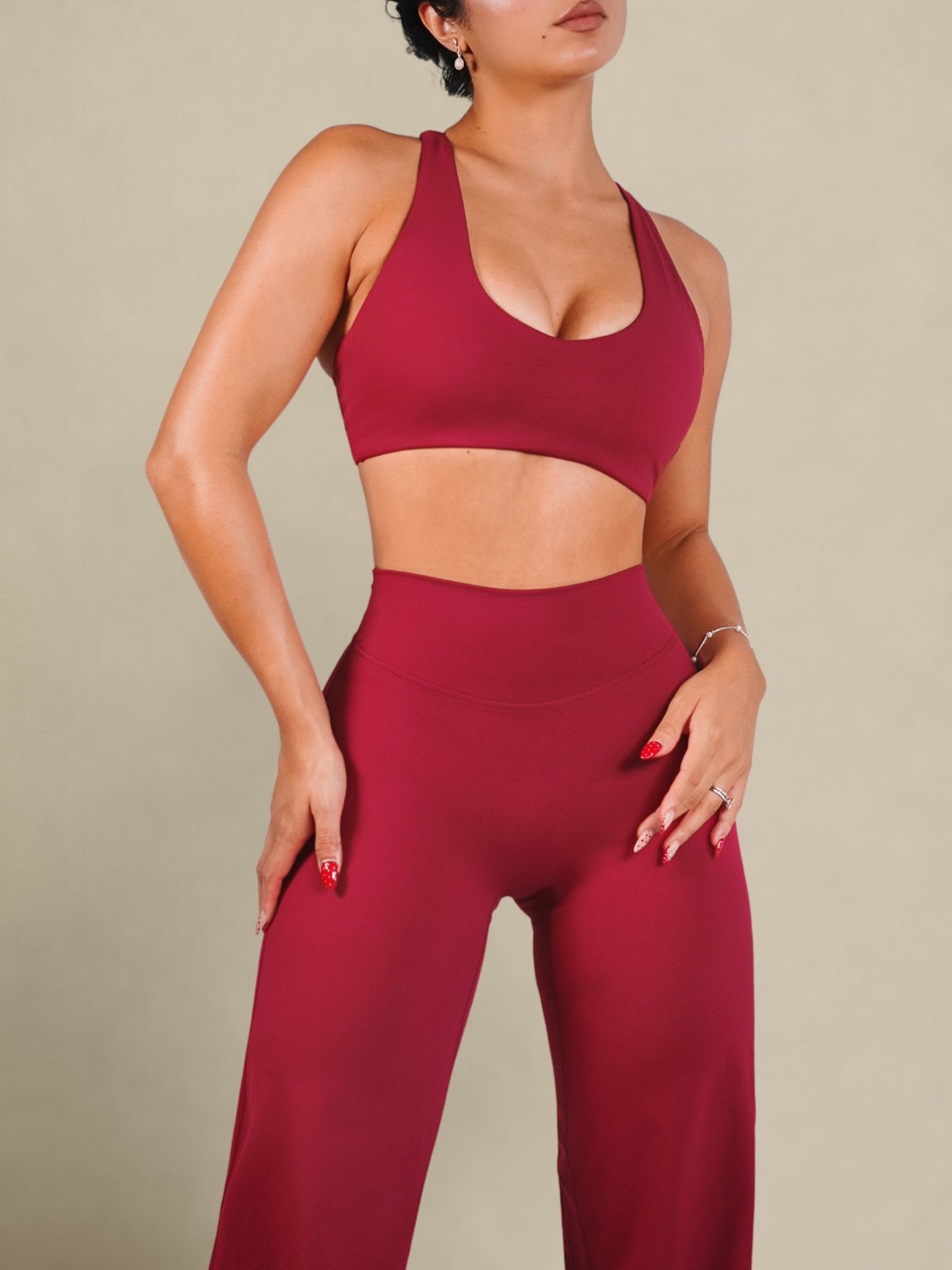 (PRE - ORDER) Dollhouse Sports Bra (Cherry Kiss) - Fitness Fashioness