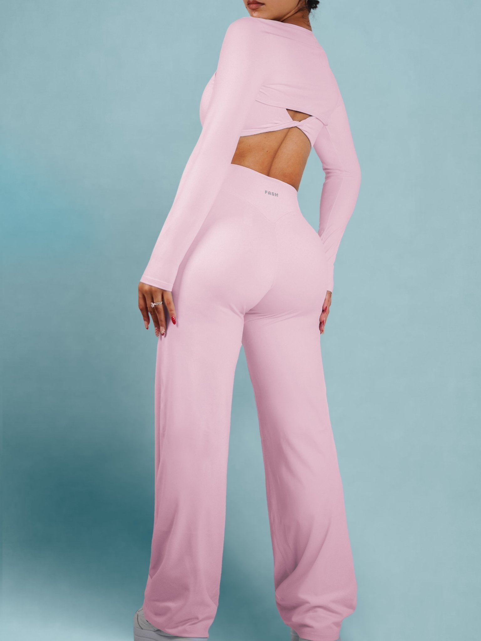 (PRE - ORDER) Dollhouse Straight Leg Leggings (Ballet Pink) - Fitness Fashioness