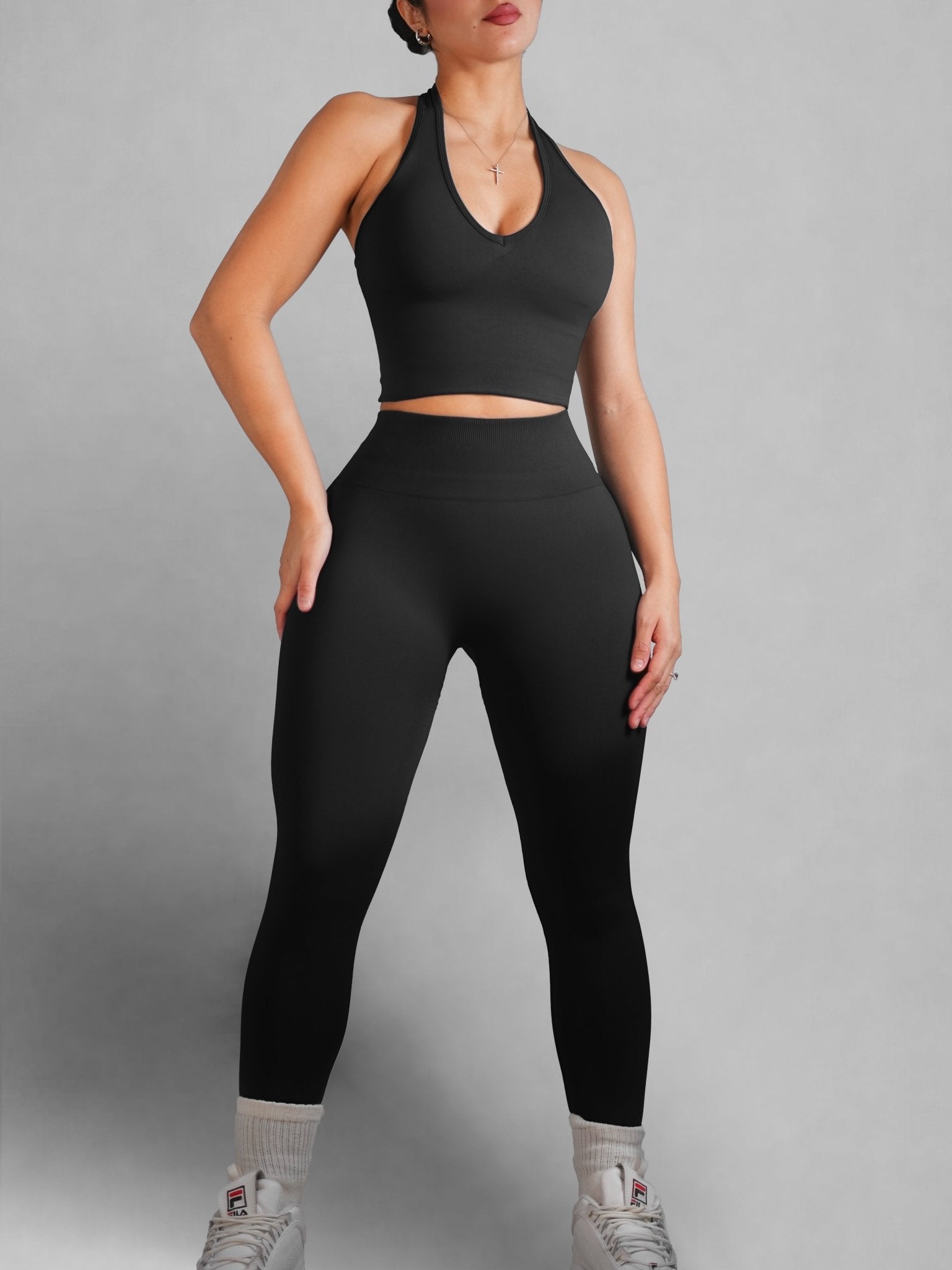 (PRE - ORDER) Refine Seamless Leggings (Black) - Fitness Fashioness