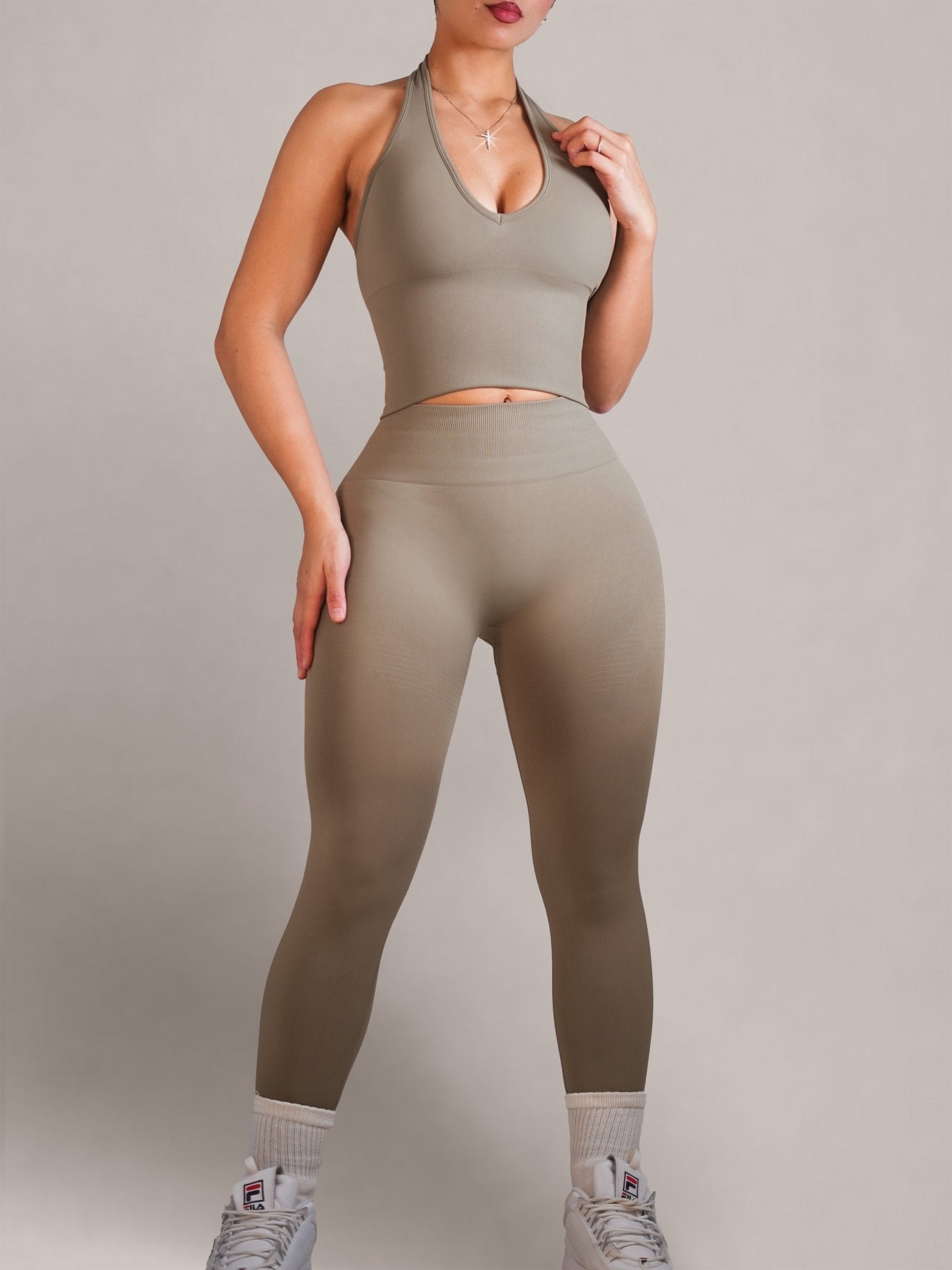 (PRE - ORDER) Refine Seamless Leggings (Sepia) - Fitness Fashioness