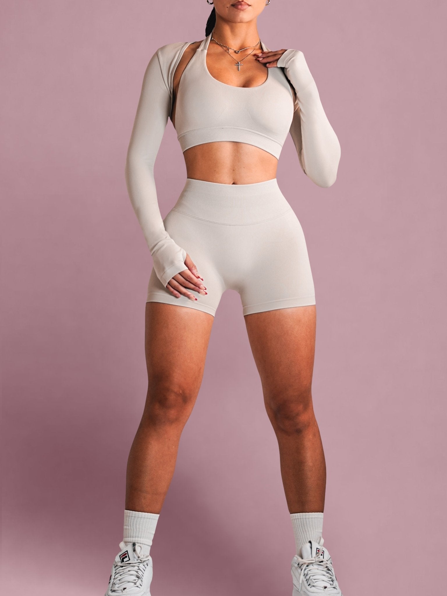 (PRE - ORDER) Sculpt Society Shorts (Cloud) - Fitness Fashioness