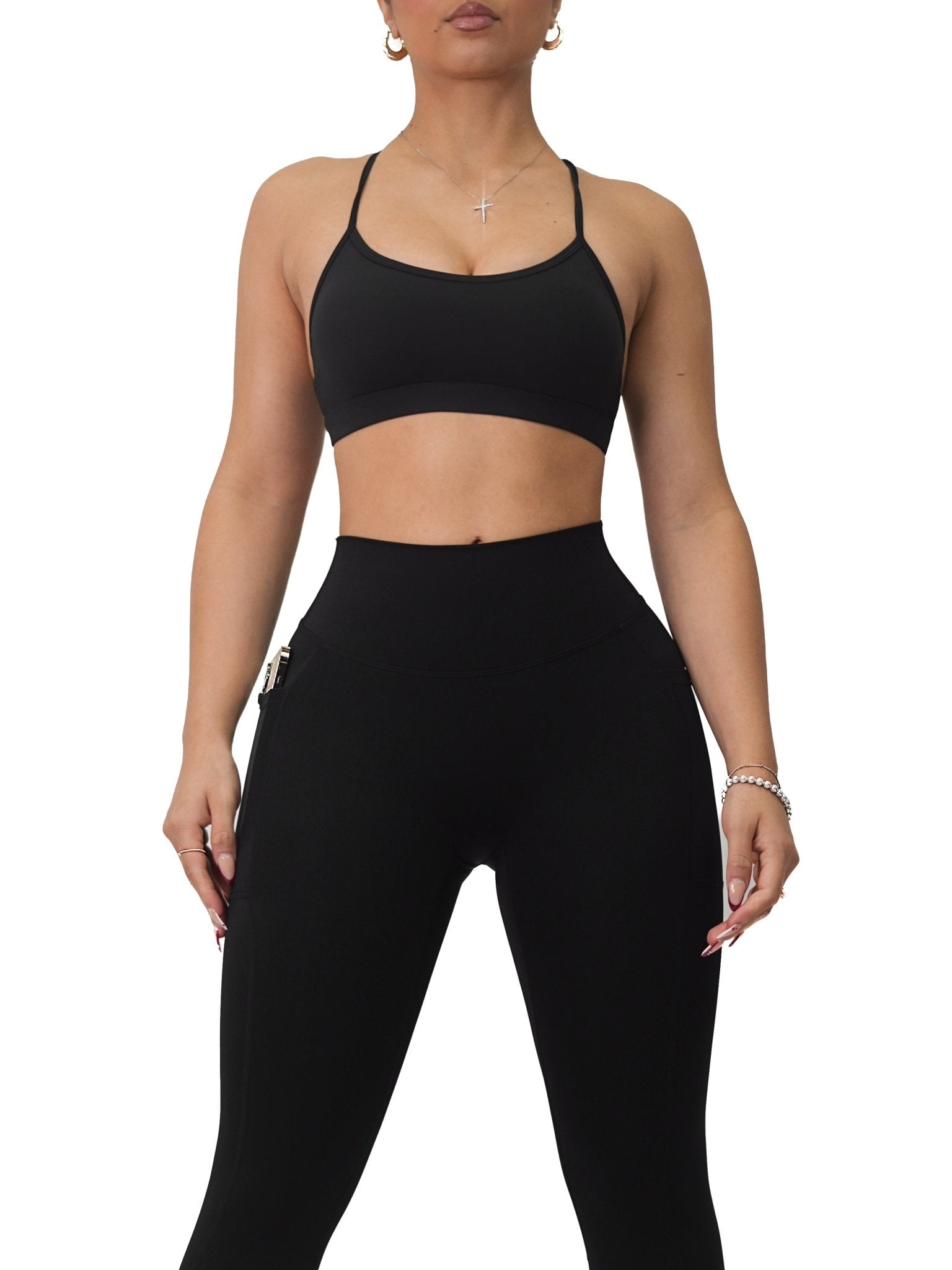 Premier Bombshell Sports Bra (Black) - Fitness Fashioness