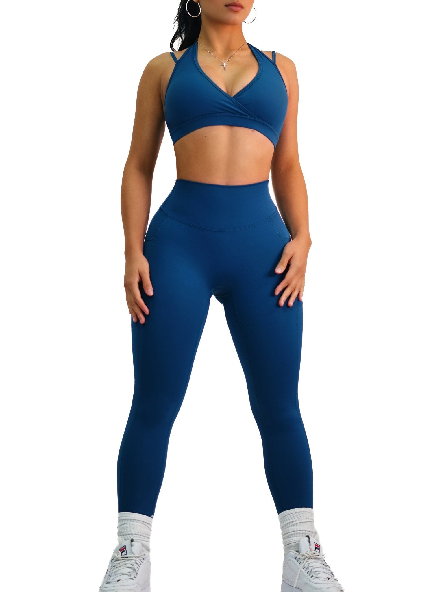 Premier Buttersoft Pocket Leggings (Deep Sapphire) - Fitness Fashioness