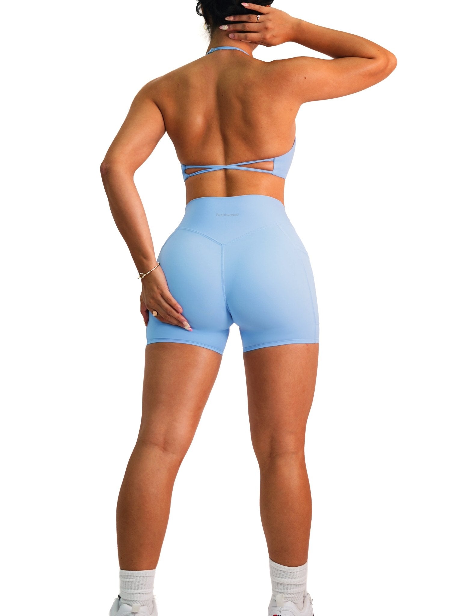 Premier Buttersoft Pocket Shorts (Ocean Blue) - Fitness Fashioness