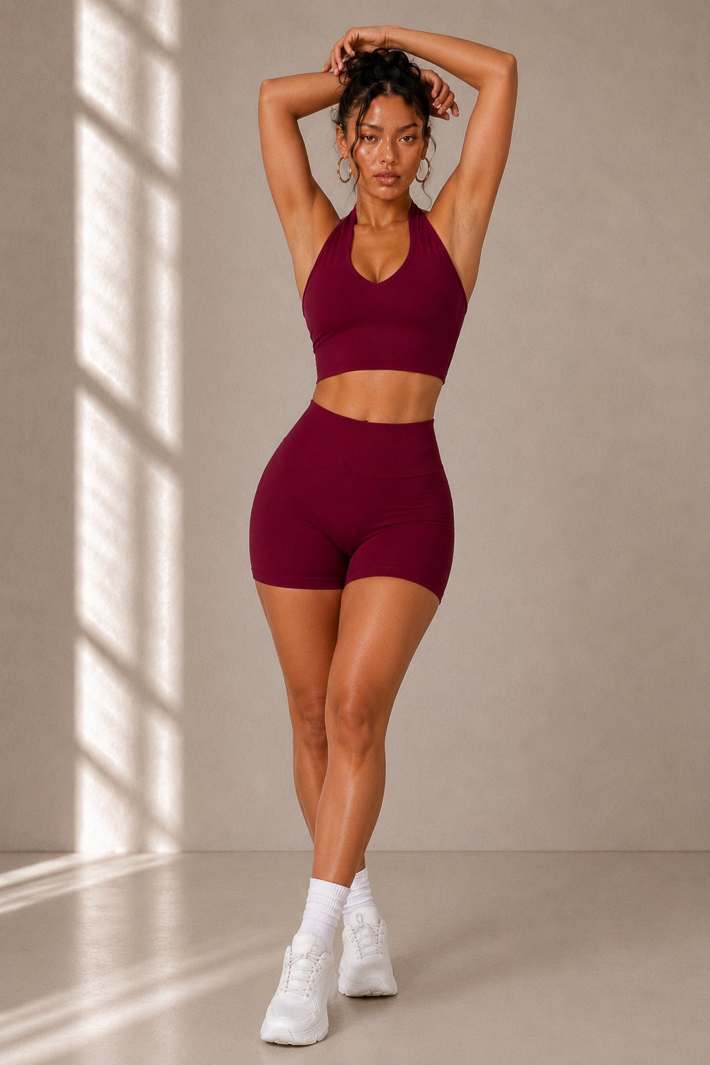Refine Seamless Booty Shorts (Cherry Red) - Fitness Fashioness