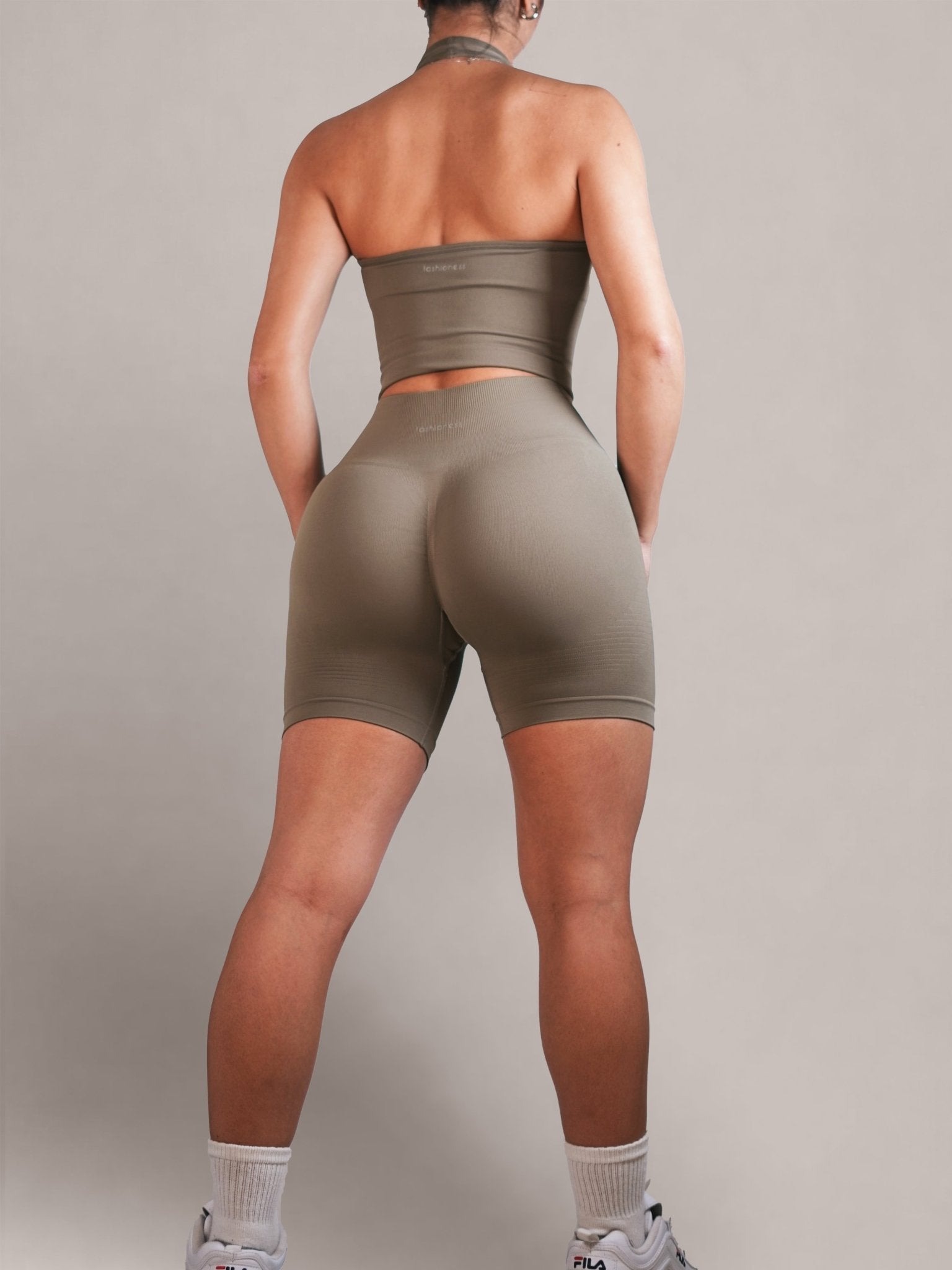 Refine Seamless Booty Shorts (Sepia) - Fitness Fashioness