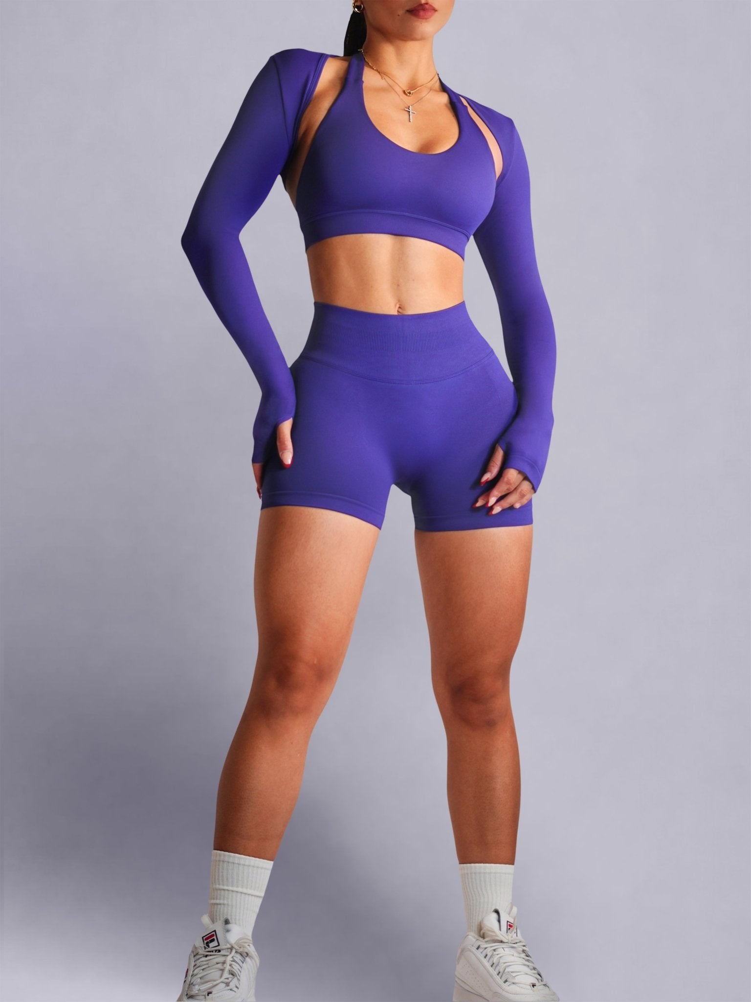 Sculpt Society Shorts (Purple Lotus) - Fitness Fashioness