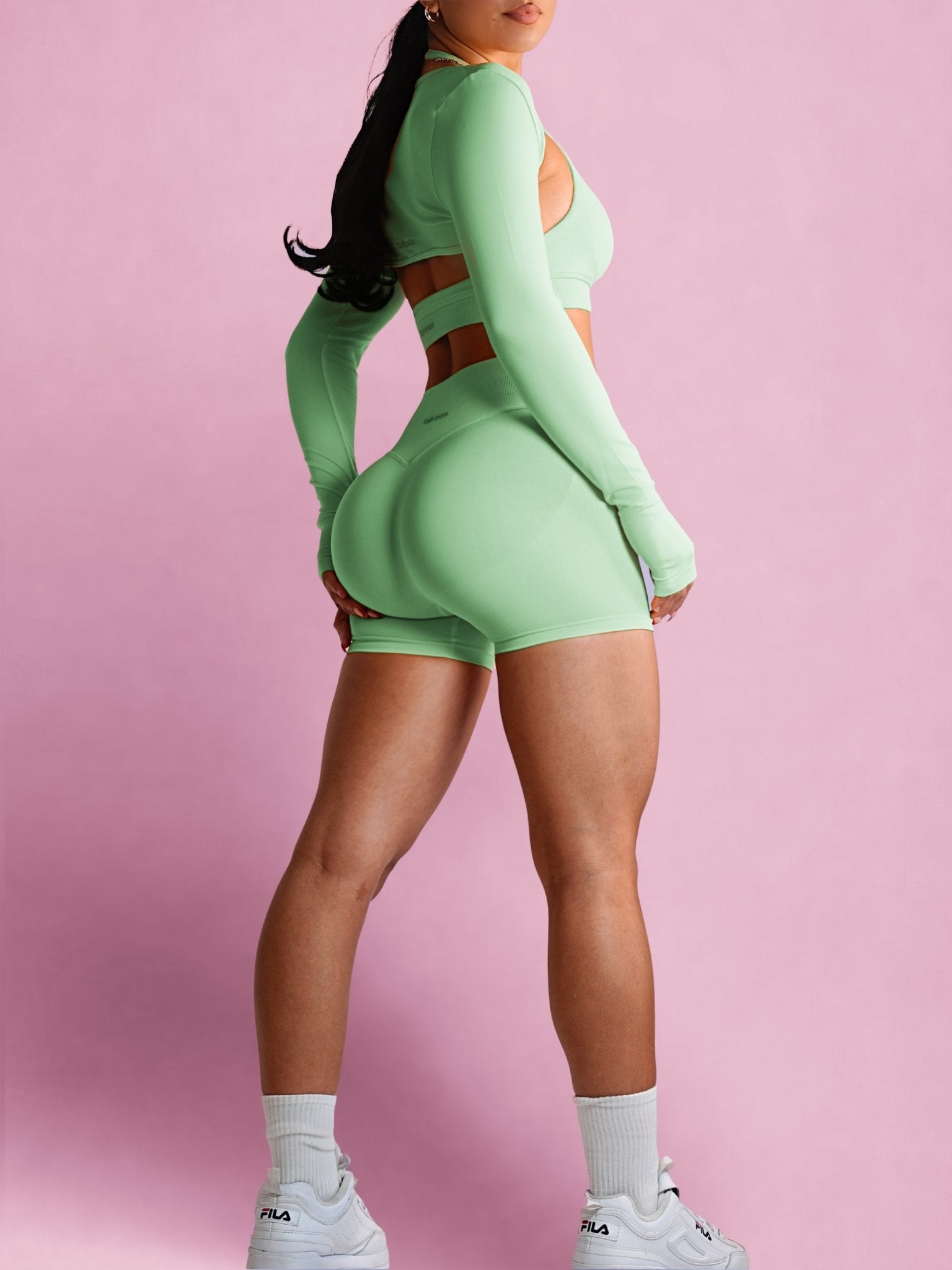 Sculpt Society Shorts (Seafoam) - Fitness Fashioness