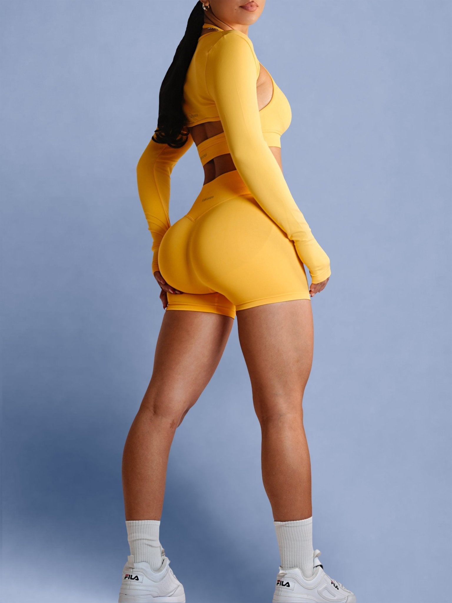 Sculpt Society Shorts (Sunflower) - Fitness Fashioness