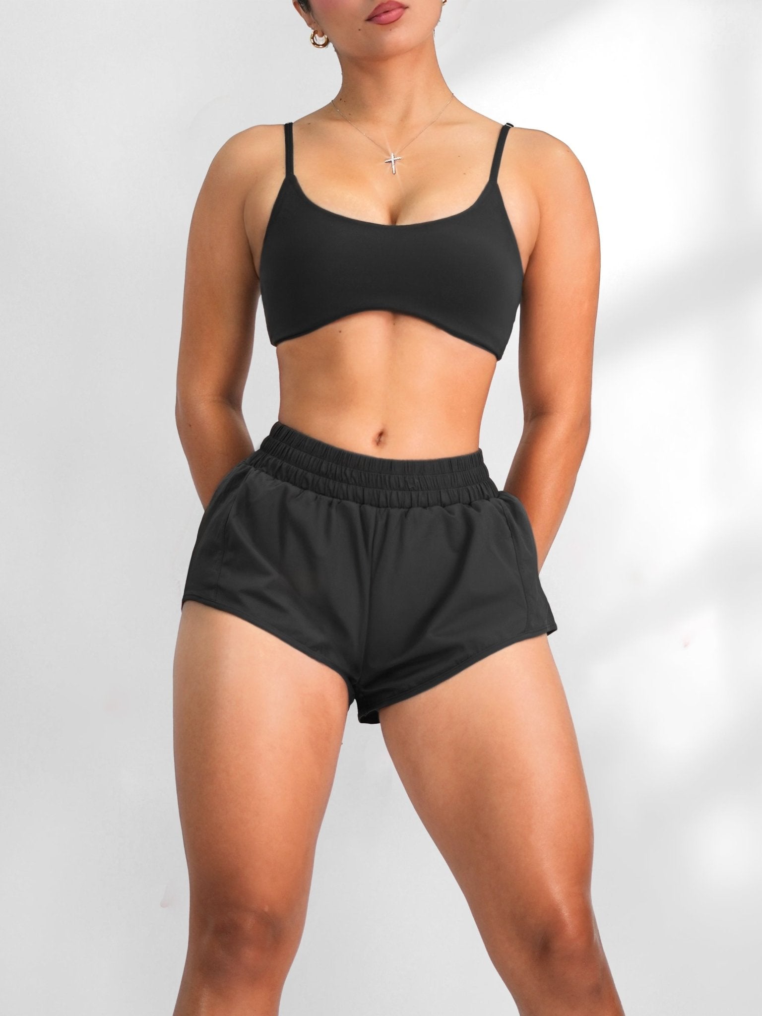 Velocity Sports Bra (Black) - Fitness Fashioness