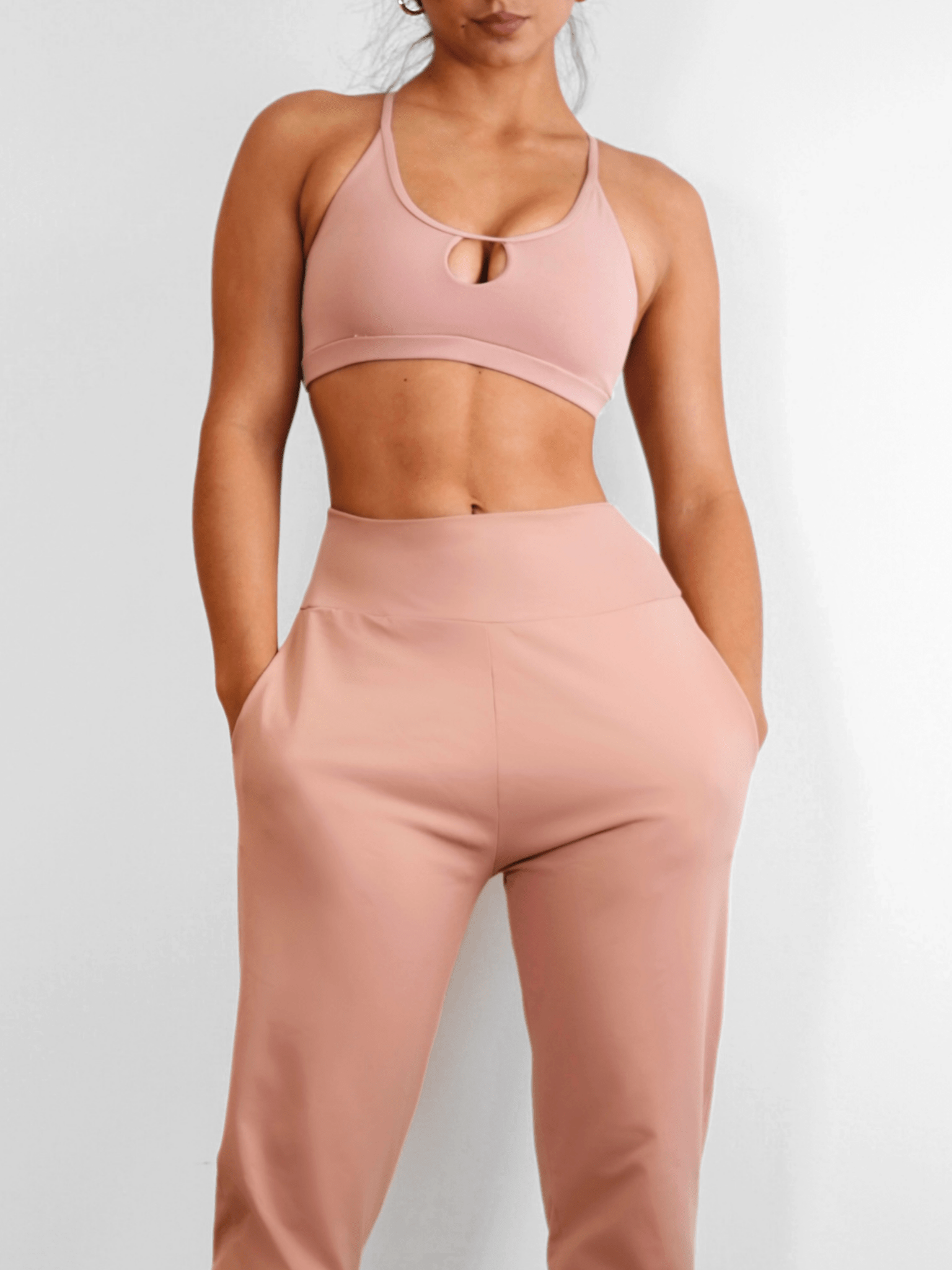 Sexy Back Sports Bra 2.0 (Pastel Pink) - Fitness Fashioness