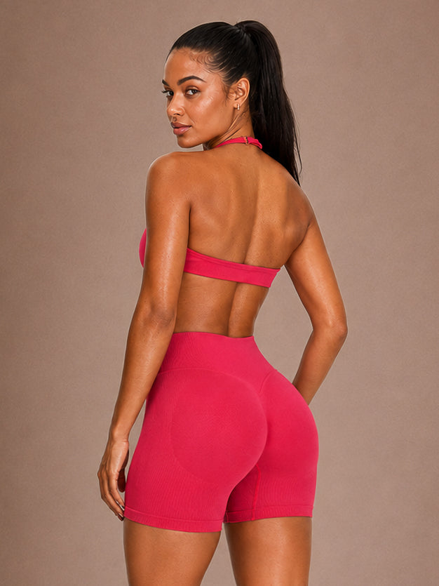 Shape Control Sports Bra (Raspberry Rush)