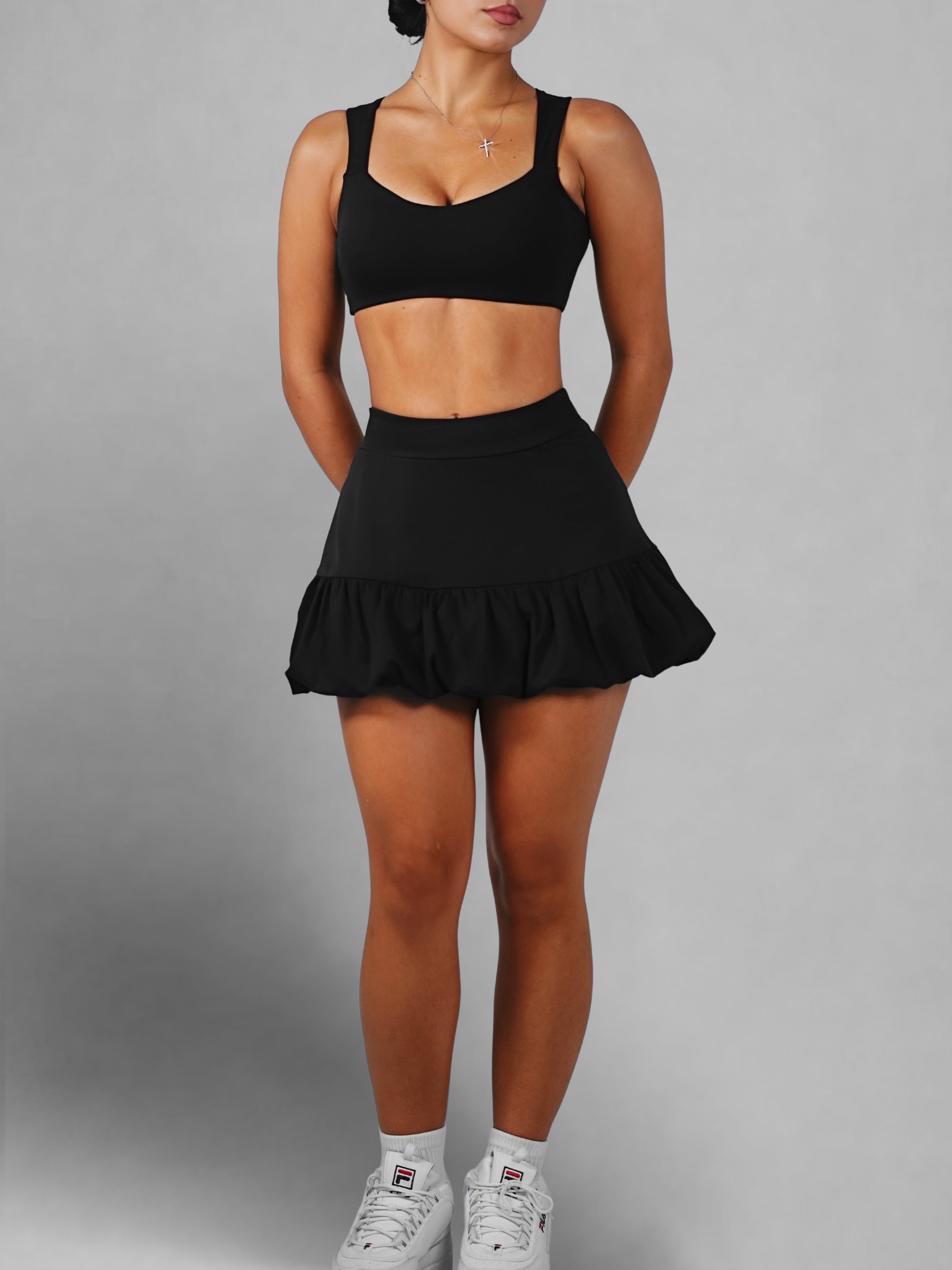 Dollhouse Tennis Skirt (Black)