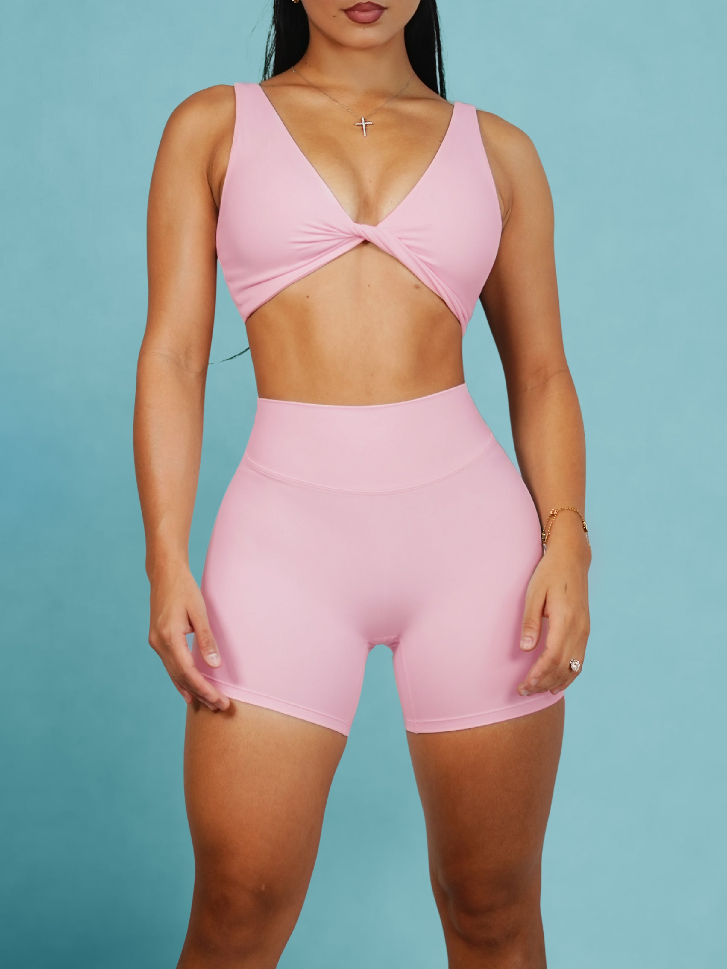 Dollhouse Twistable Sports Bra (Ballet Pink)