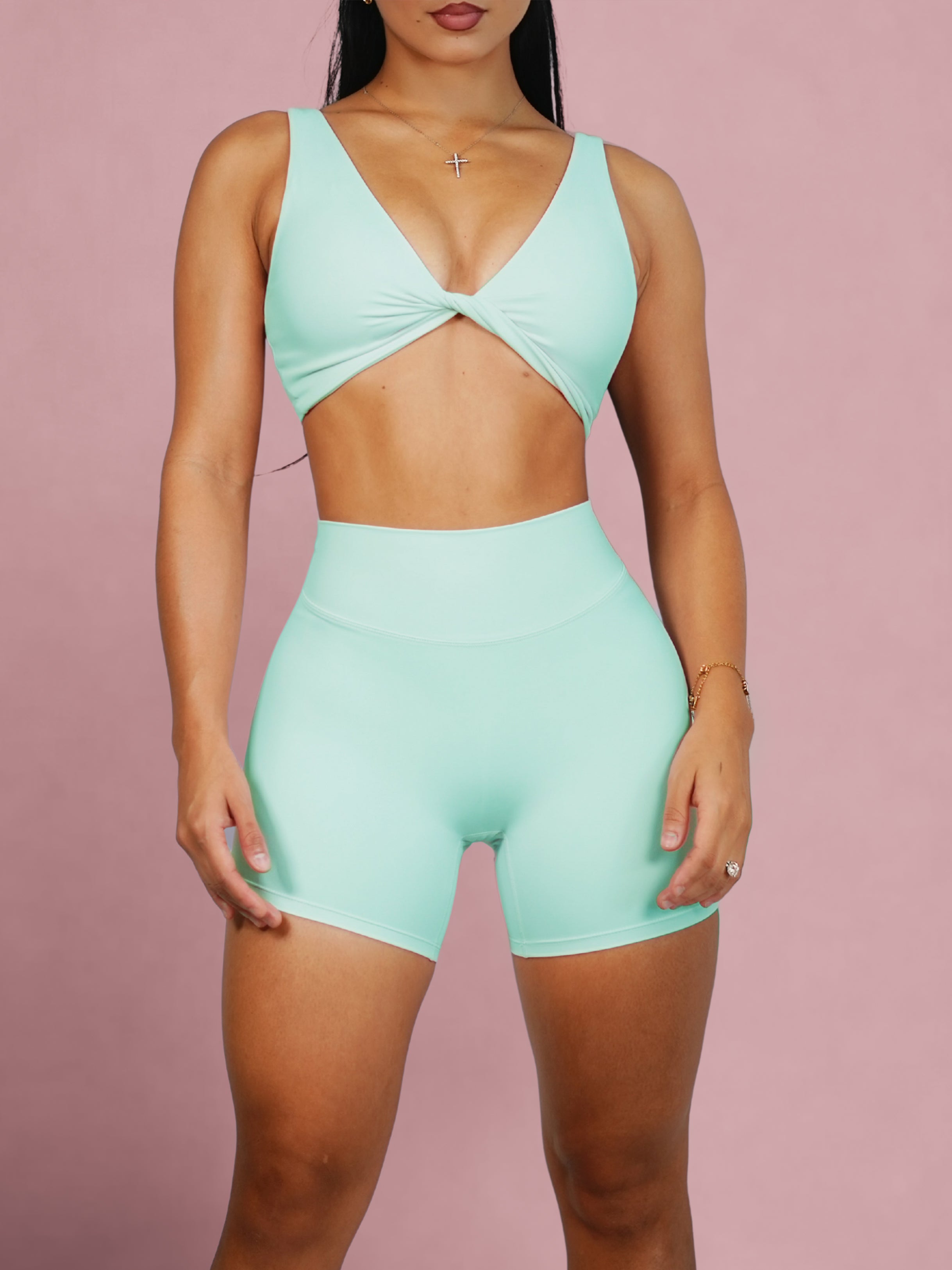 Dollhouse Twistable Sports Bra (Maldives Blue)
