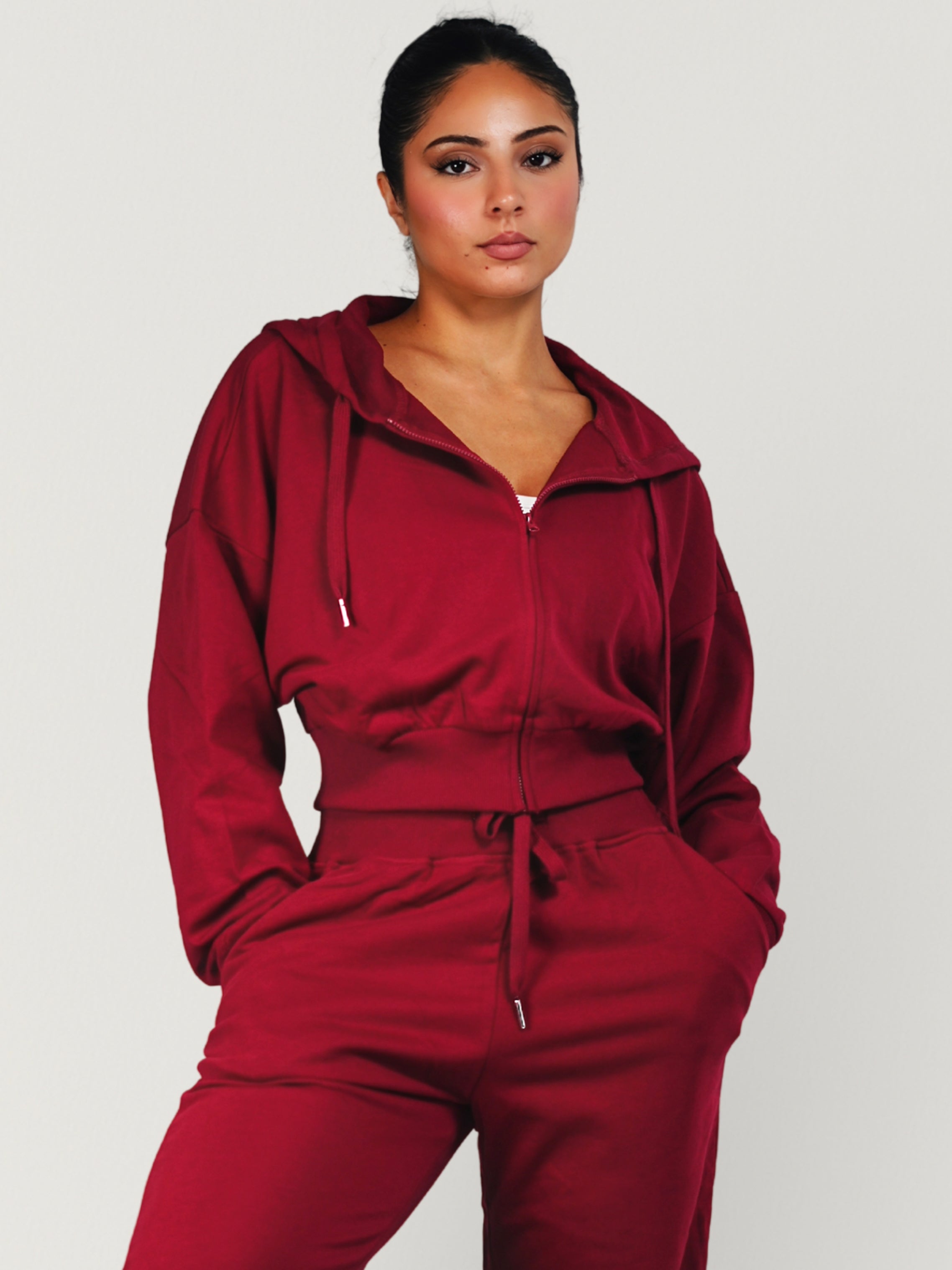 Cozy Zipper Jacket (Autumn Cherry)