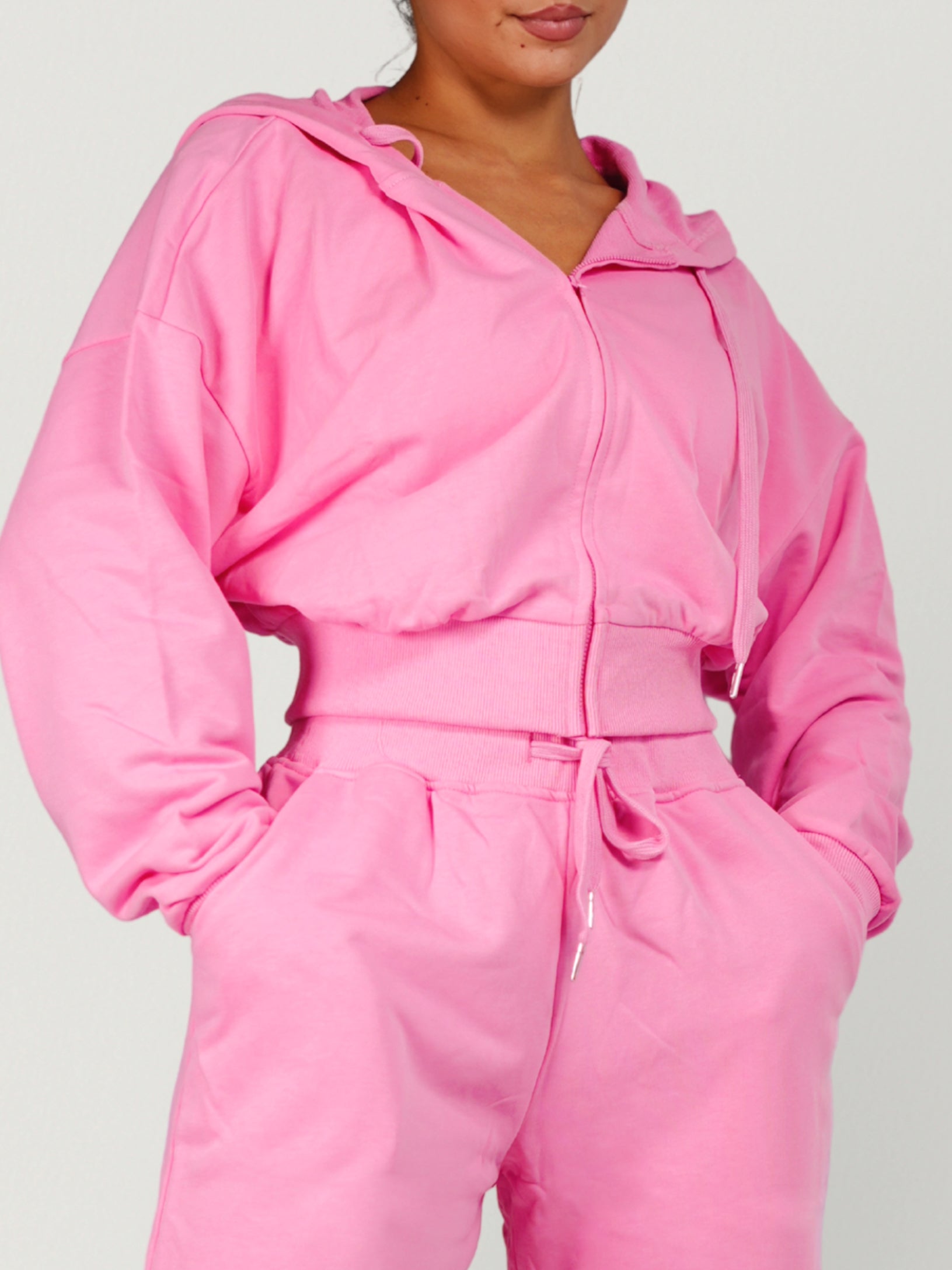 Cozy Zipper Jacket (Pink Sorbet)