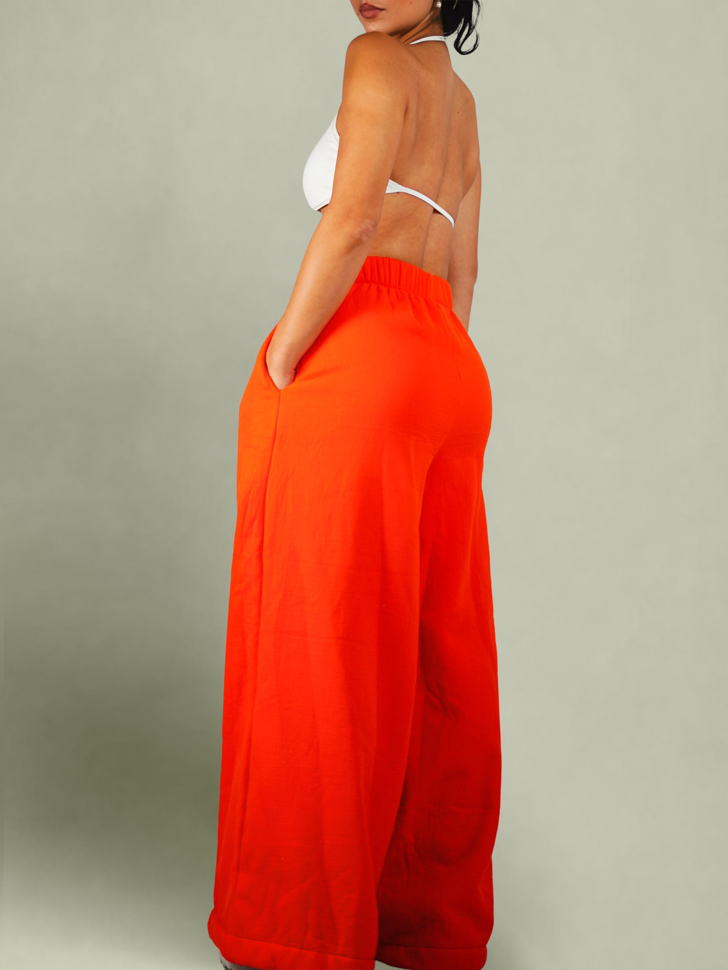 Oversized Blanket Joggers (Spice Orange)