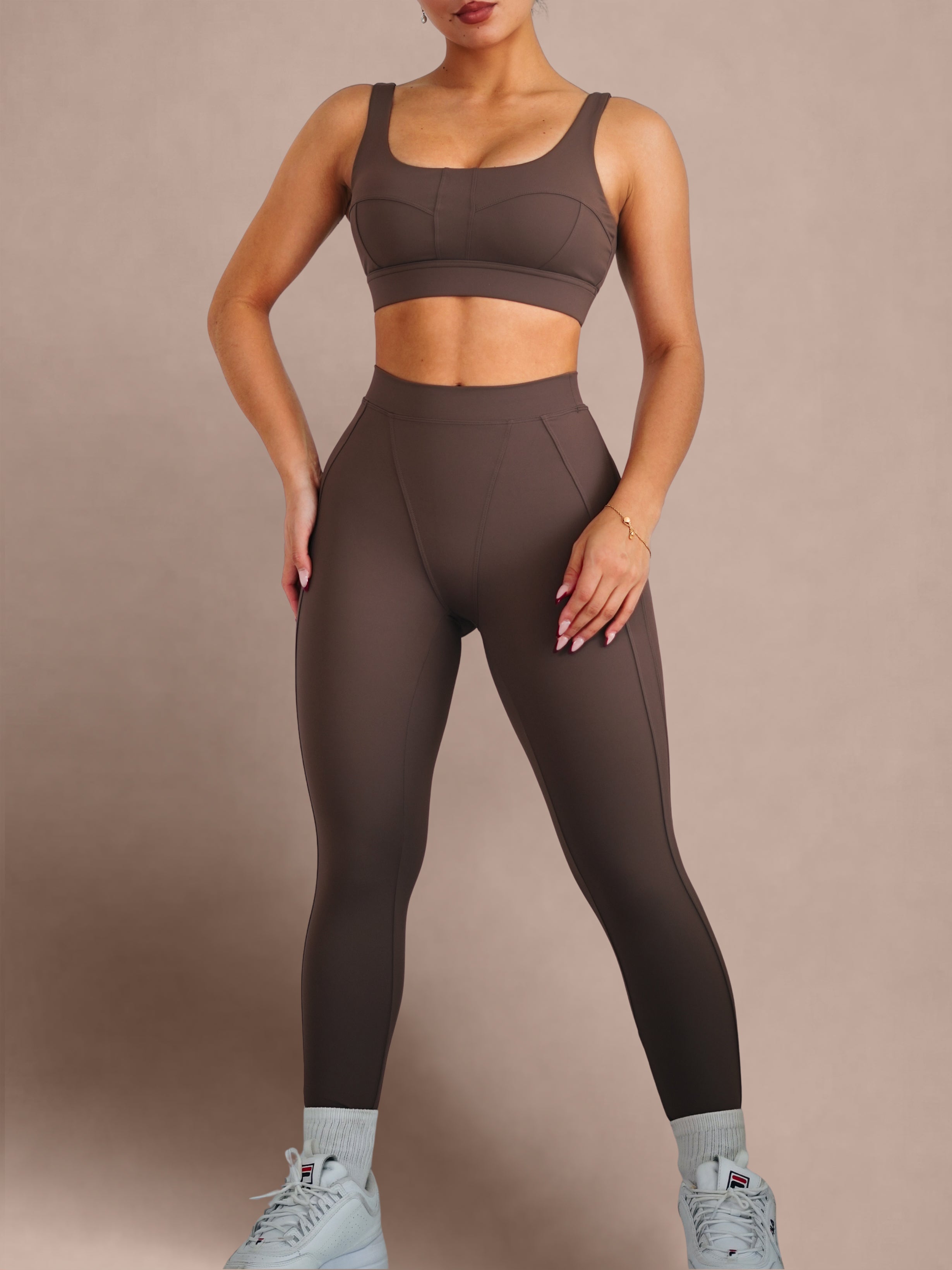 Seam Sculpt Leggings 2.0 (Coffee Bean)