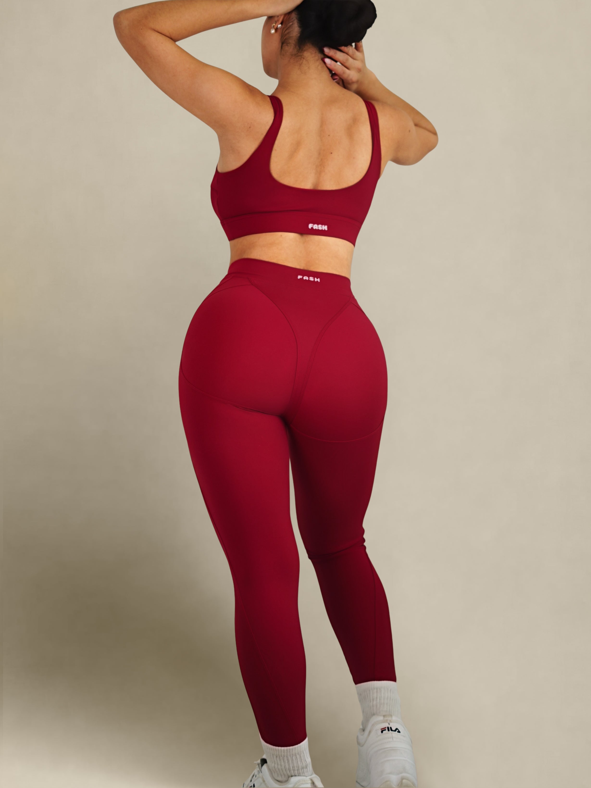 Seam Sculpt Leggings 2.0 (Cherry Crush)